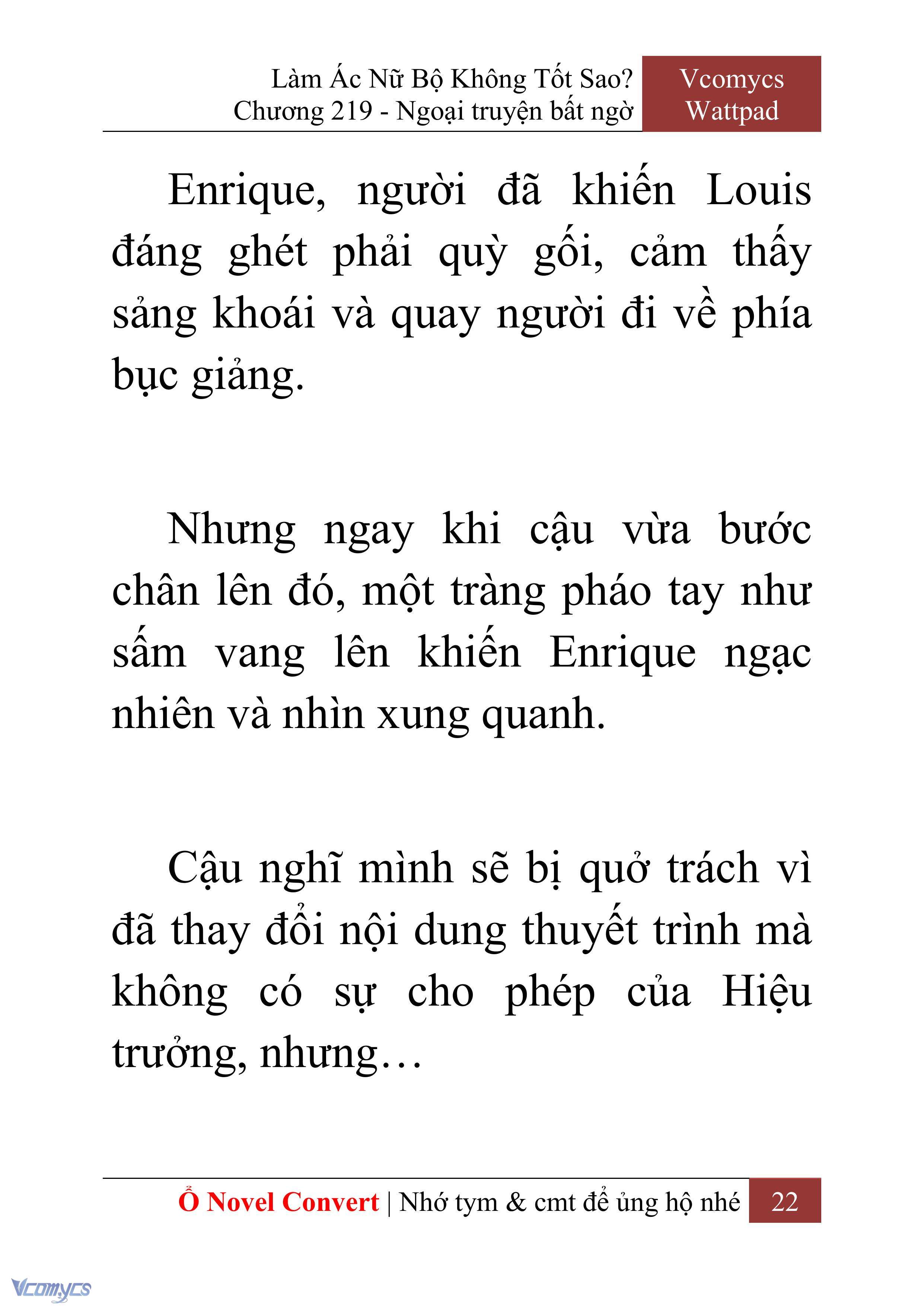 [Novel] Làm Ác Nữ Bộ Không Tốt Sao? Chap 219 - Next Chap 220