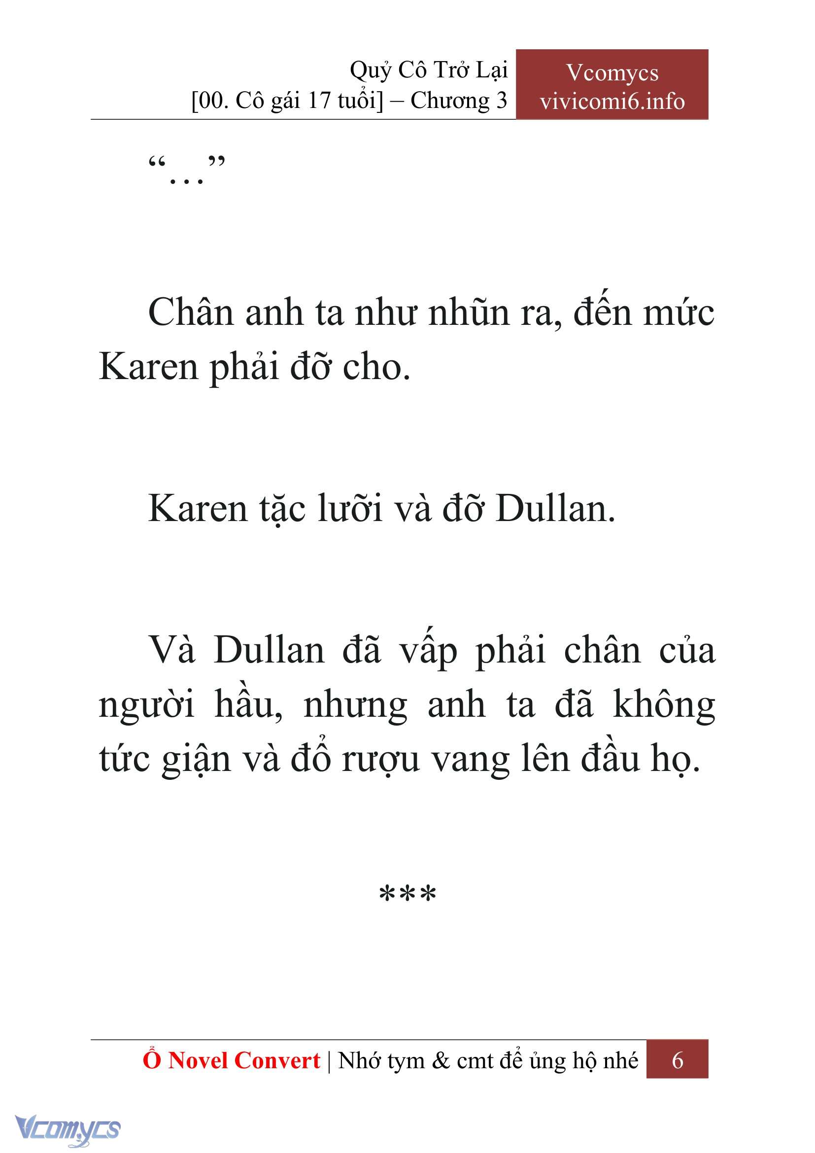 [Novel] Quý Cô Trở Lại Chap 3 - Next Chap 4