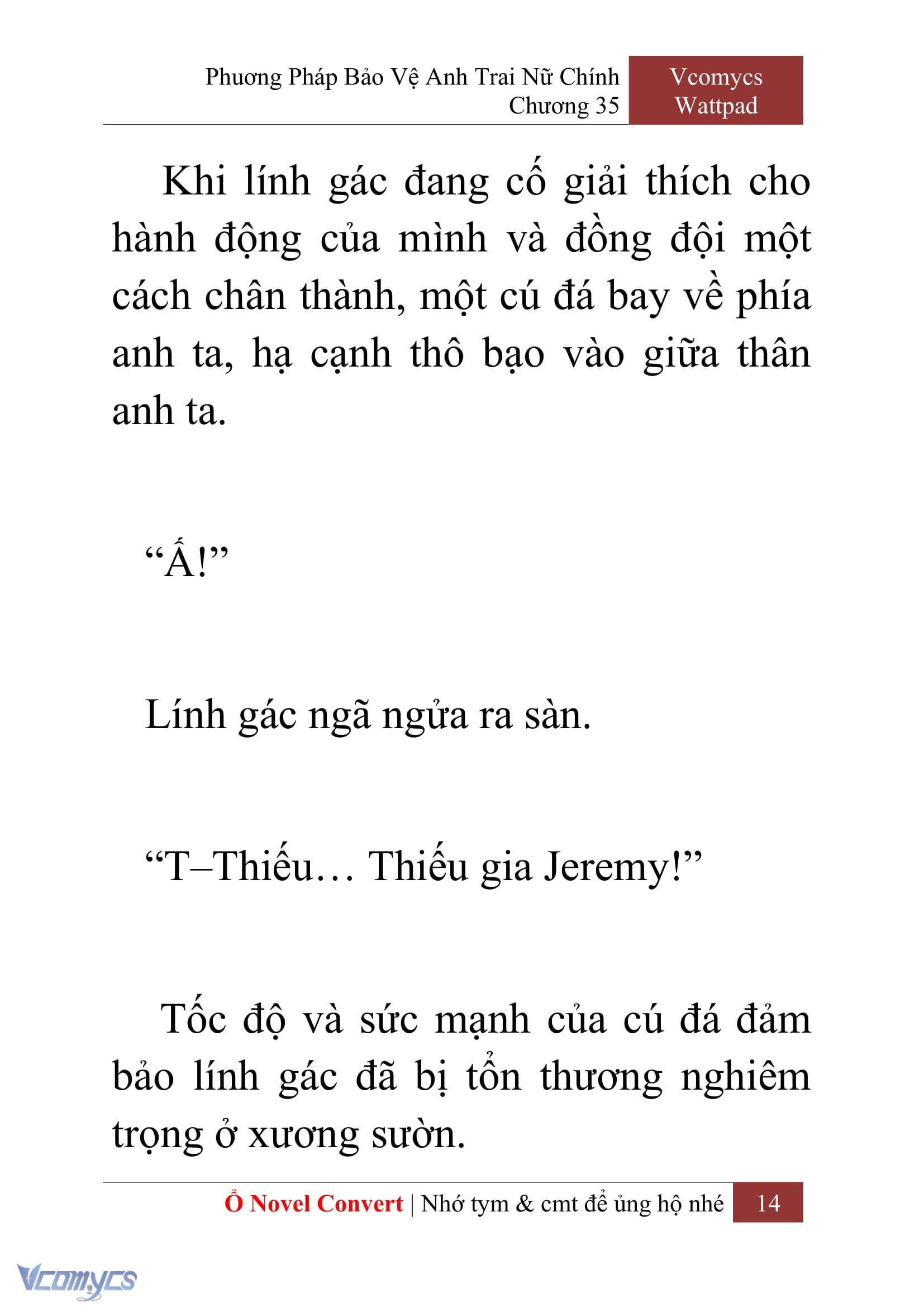 [Novel] Phương Pháp Bảo Vệ Anh Trai Nữ Chính Chap 35 - Trang 2