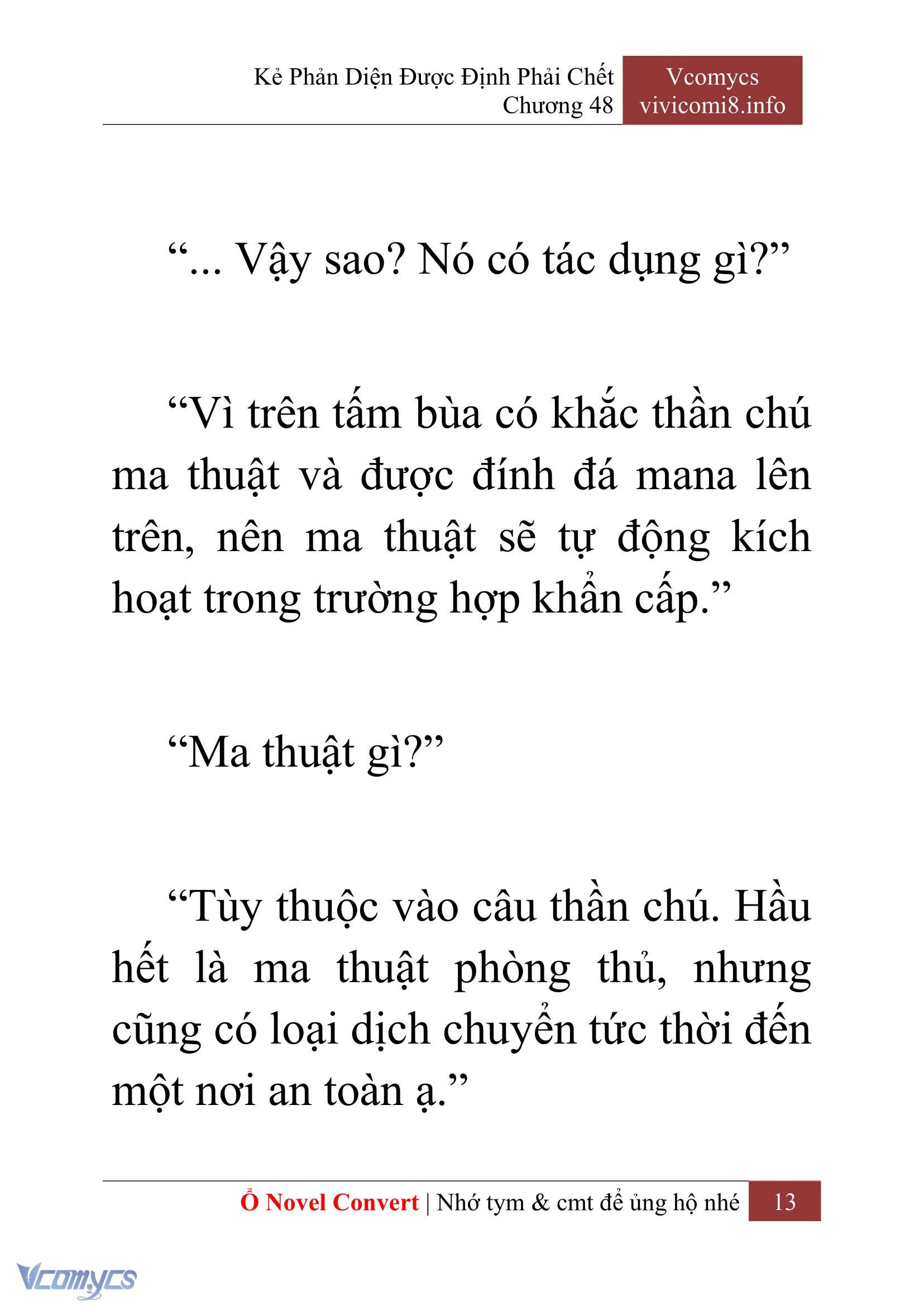 [Novel] Kẻ Phản Diện Được Định Phải Chết Chap 48 - Next 