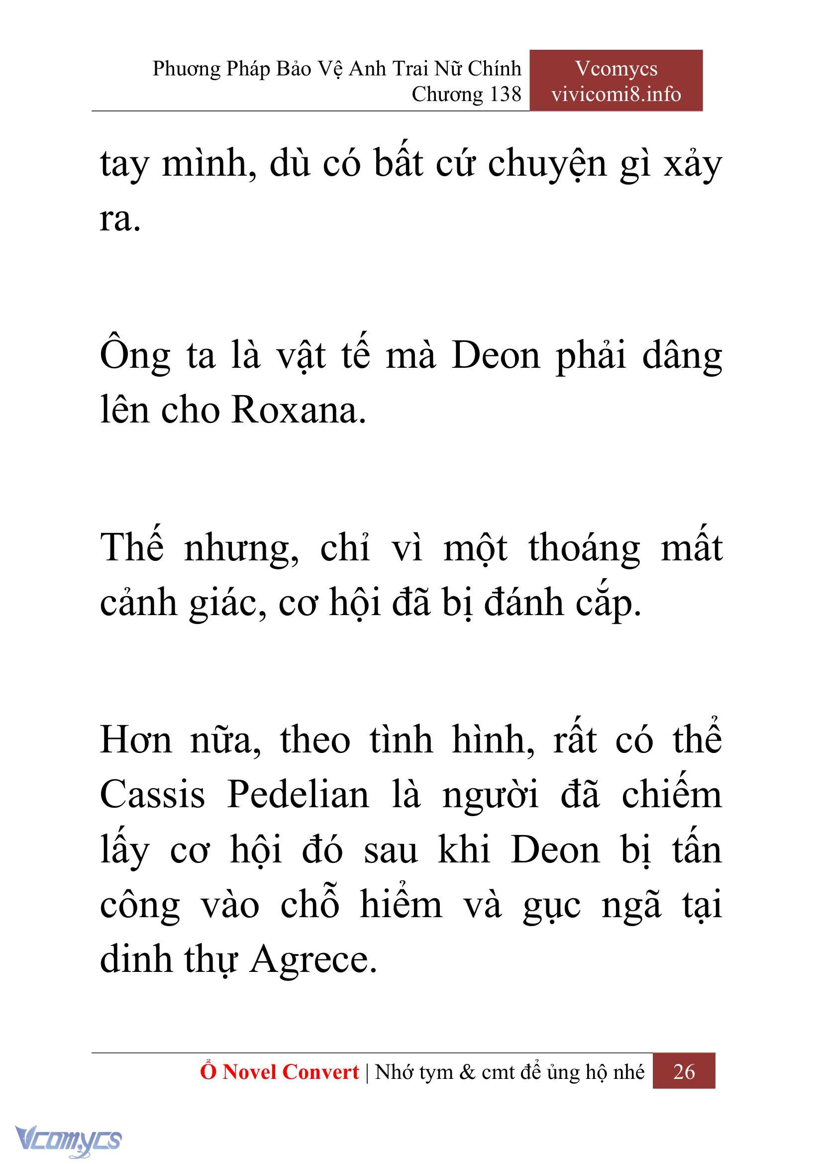 [Novel] Phương Pháp Bảo Vệ Anh Trai Nữ Chính Chap 138 - Next 