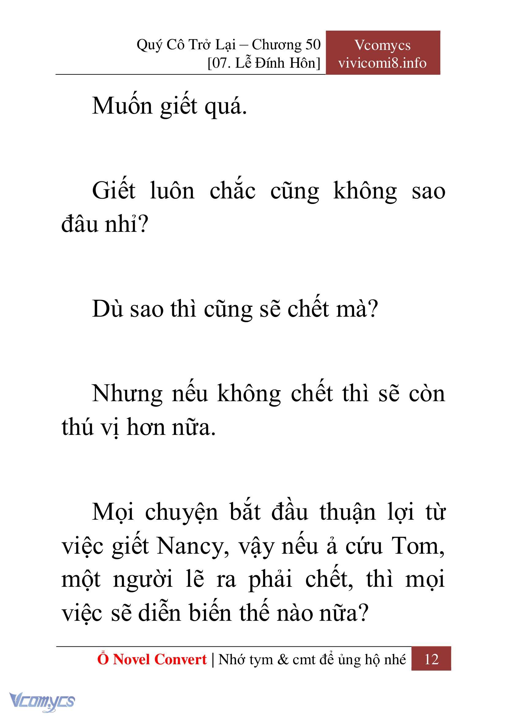 [Novel] Quý Cô Trở Lại Chap 50 - Next Chap 51
