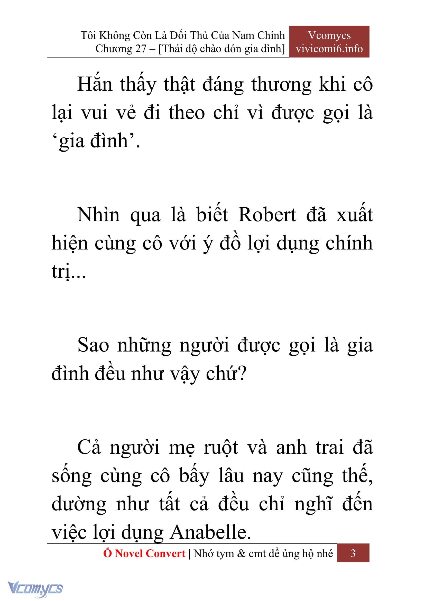 [Novel] Tôi Không Còn Là Đối Thủ Của Nam Chính Chap 27 - Trang 2