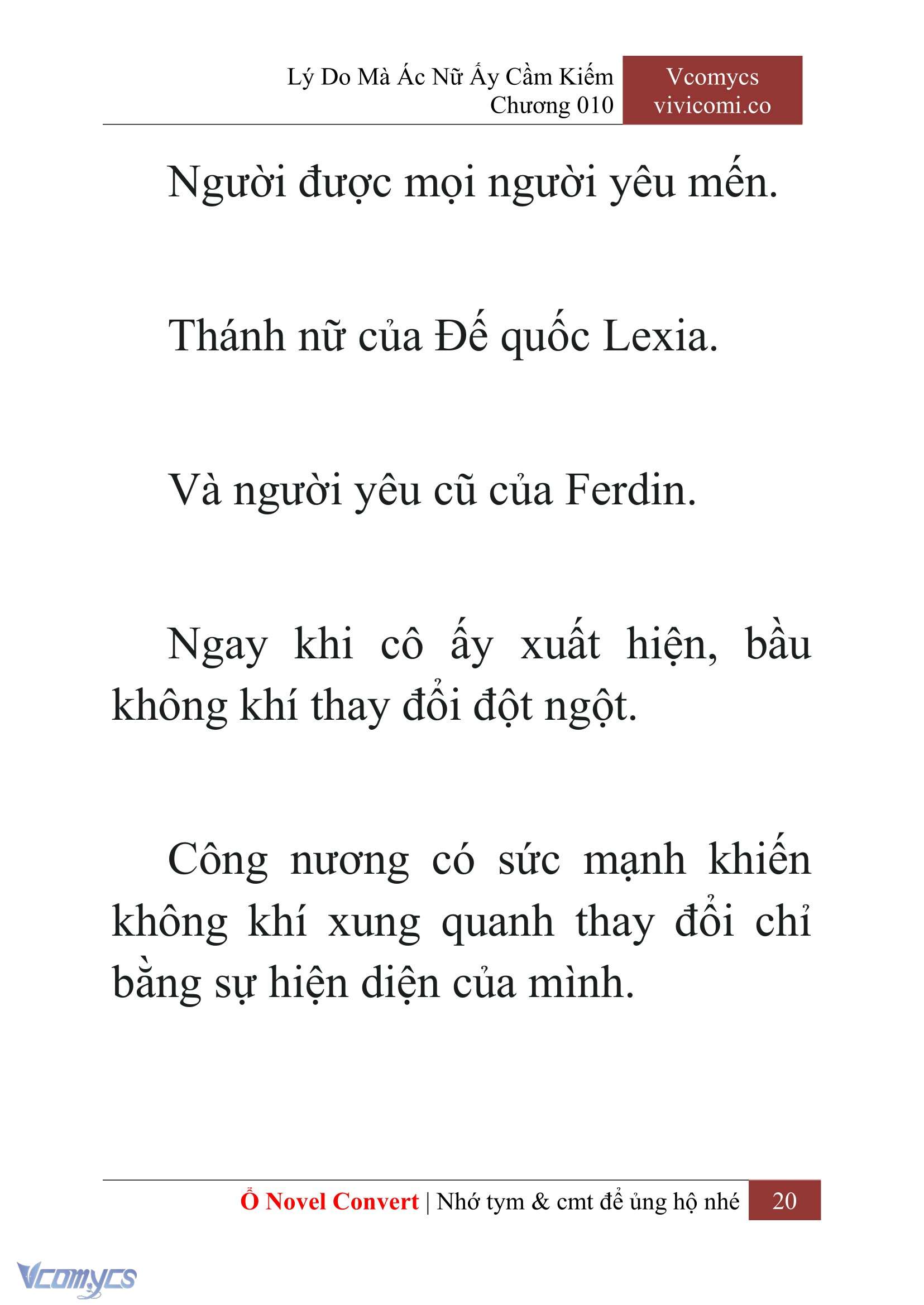 [Novel] Lý Do Mà Ác Nữ Ấy Cầm Kiếm Chap 10 - Next 