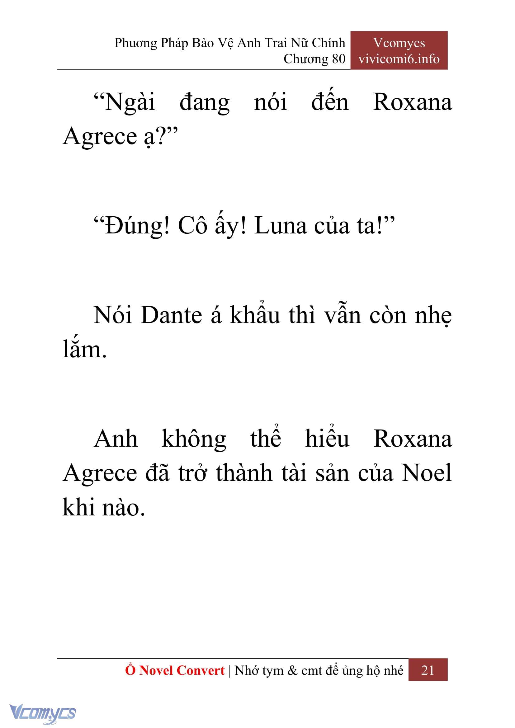 [Novel] Phương Pháp Bảo Vệ Anh Trai Nữ Chính Chap 80 - Trang 2