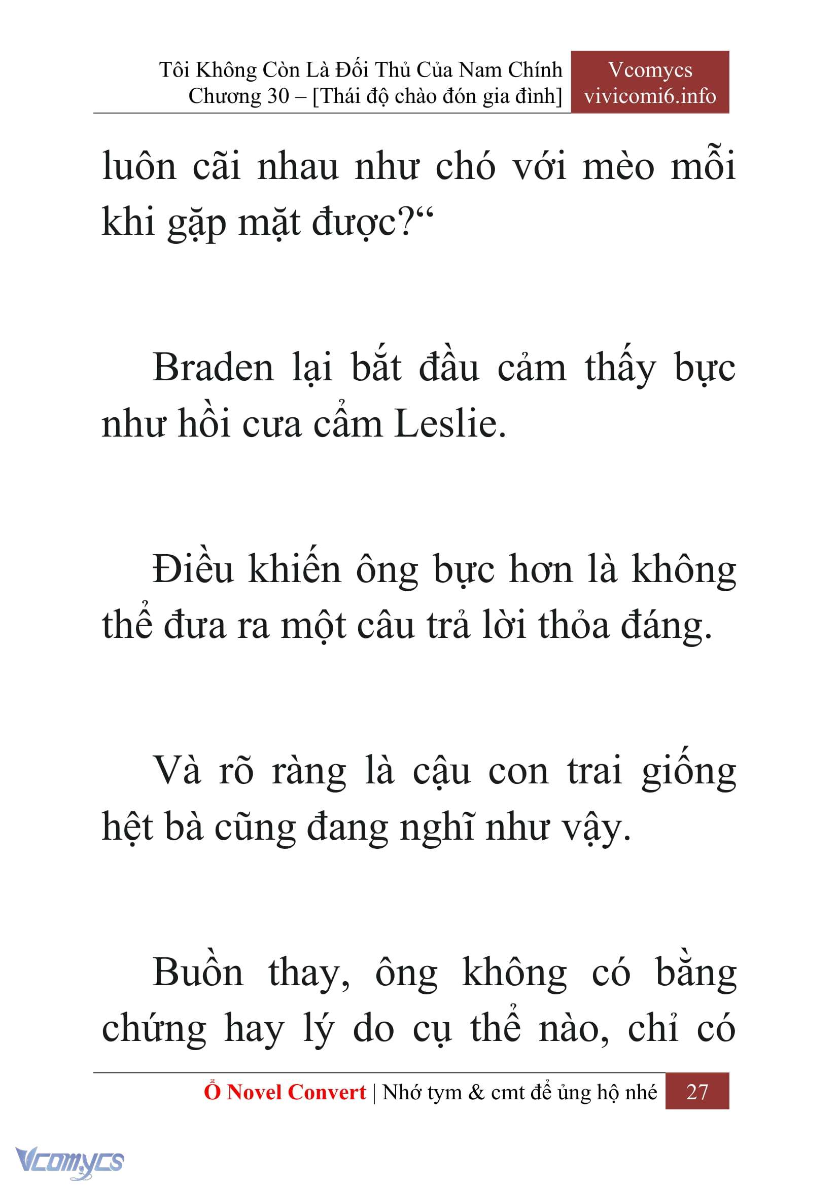 [Novel] Tôi Không Còn Là Đối Thủ Của Nam Chính Chap 30 - Trang 2