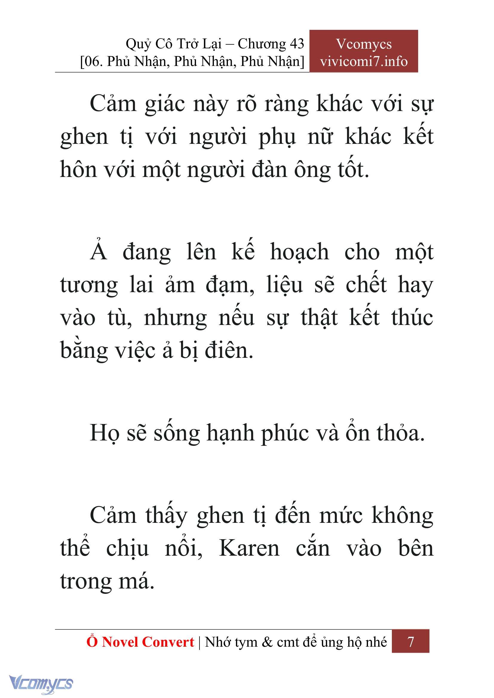 [Novel] Quý Cô Trở Lại Chap 43 - Trang 2