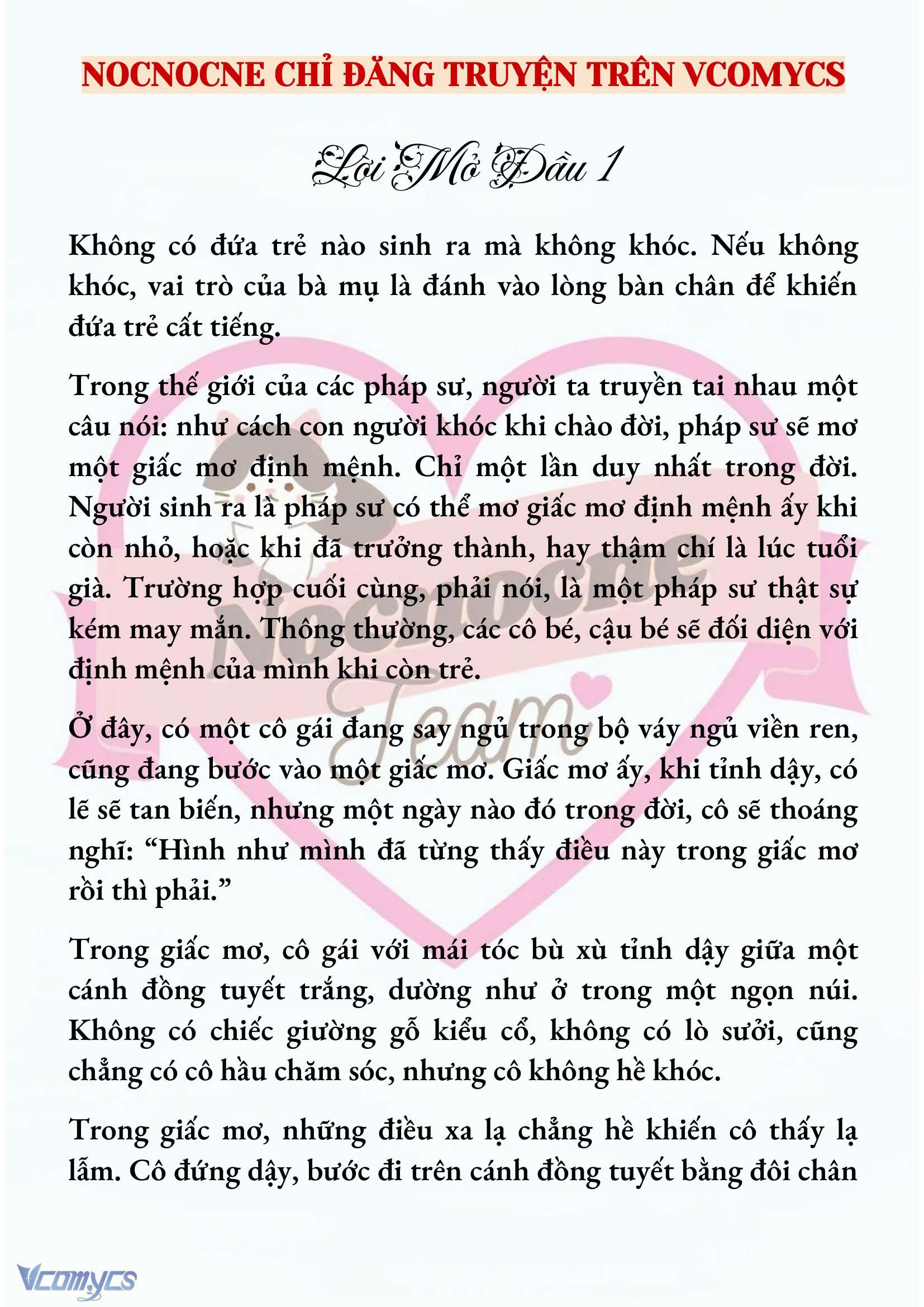 [NOVEL] CÁ RỪNG KHÔN NGOAN Chap 0.1 - Next Chap 1