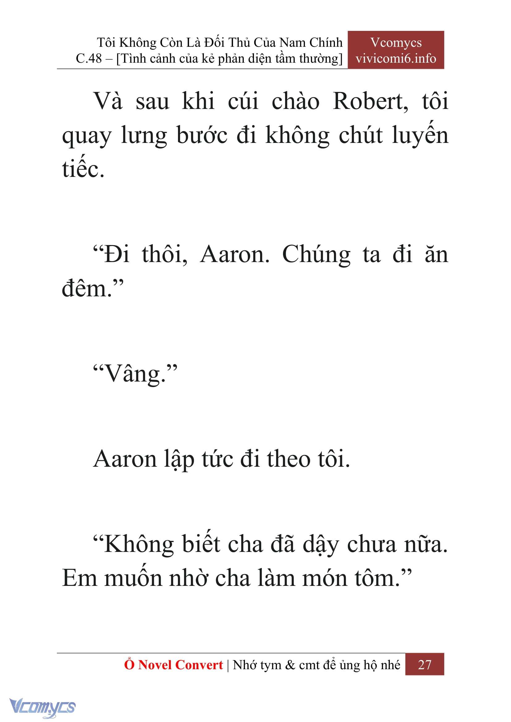 [Novel] Tôi Không Còn Là Đối Thủ Của Nam Chính Chap 48 - Next Chap 49