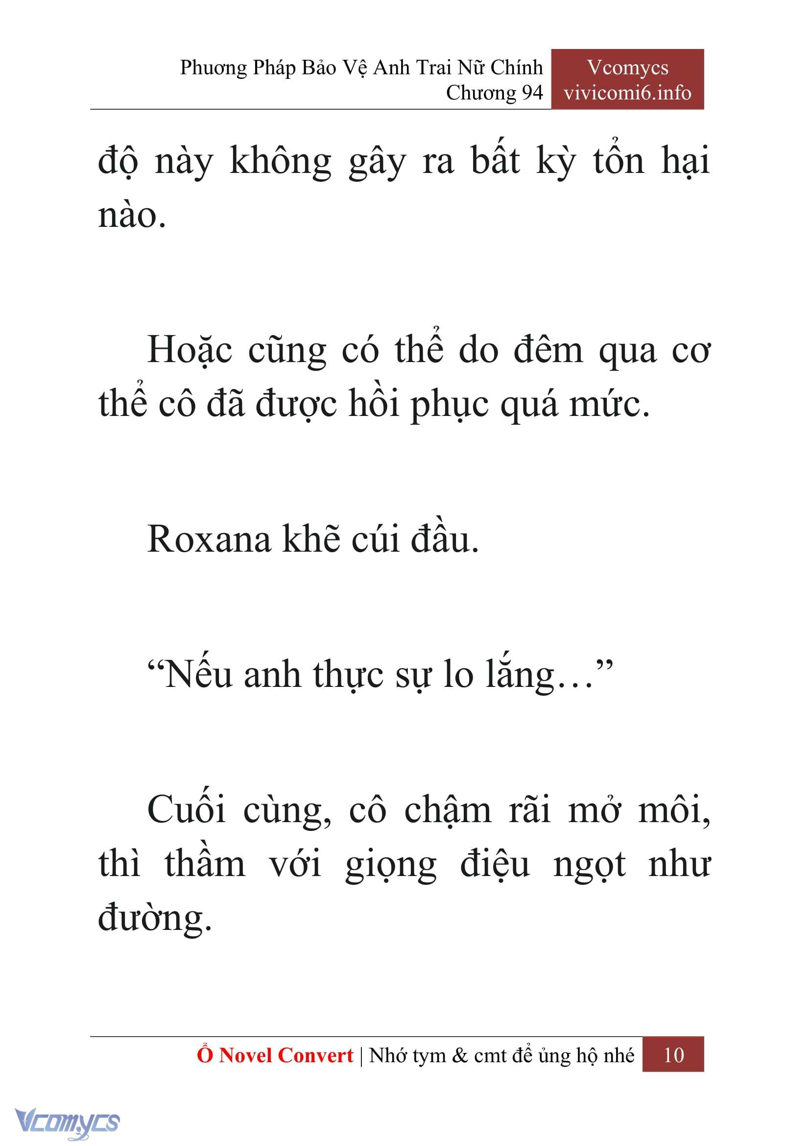 [Novel] Phương Pháp Bảo Vệ Anh Trai Nữ Chính Chap 94 - Next Chap 95
