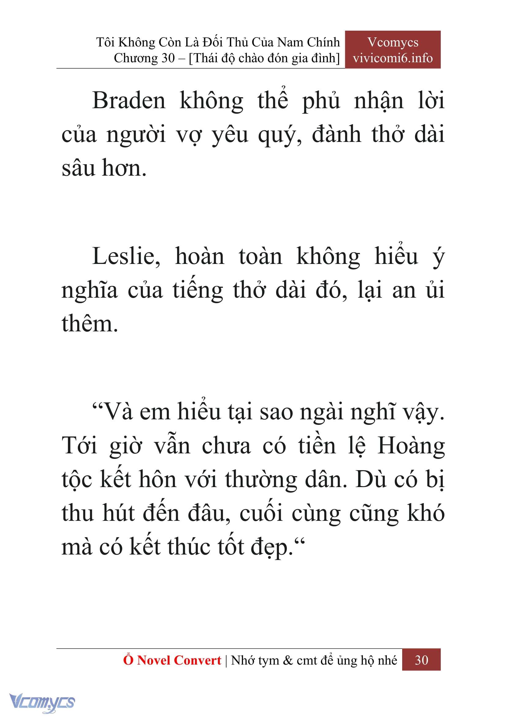 [Novel] Tôi Không Còn Là Đối Thủ Của Nam Chính Chap 30 - Trang 2