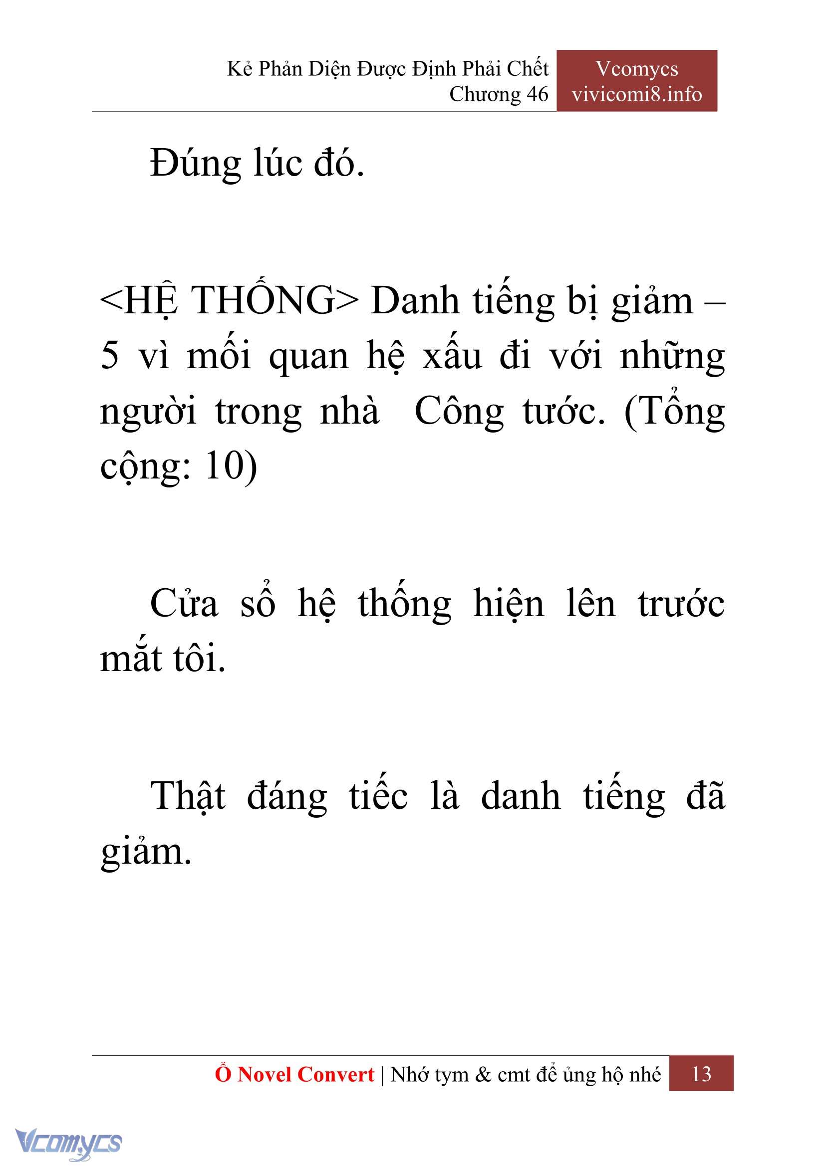 [Novel] Kẻ Phản Diện Được Định Phải Chết Chap 46 - Next Chap 47