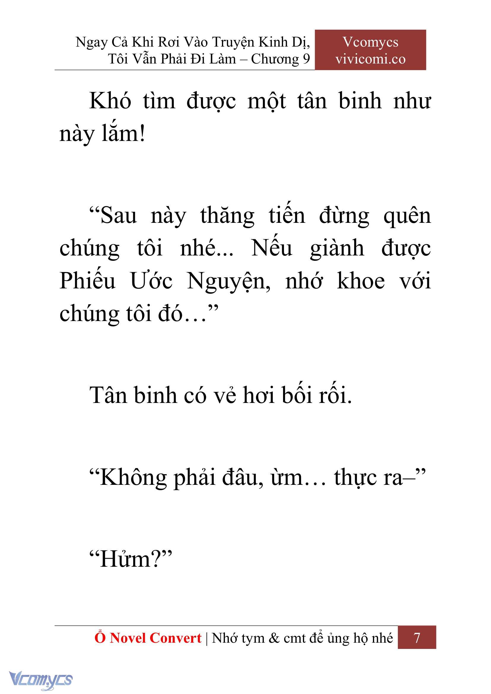 [Novel] Ngay Cả Khi Rơi Vào Truyện Kinh Dị, Tôi Vẫn Phải Đi Làm Chap 9 - Trang 2