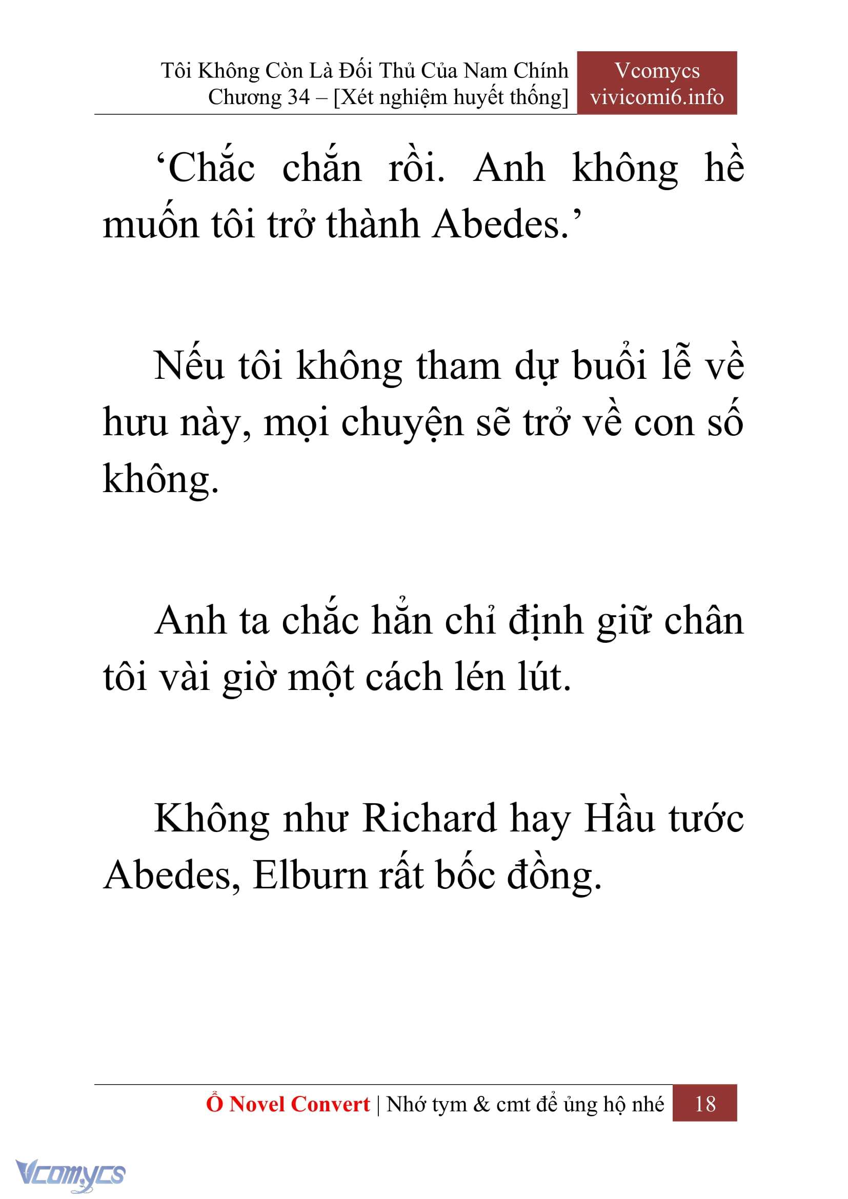 [Novel] Tôi Không Còn Là Đối Thủ Của Nam Chính Chap 34 - Trang 2
