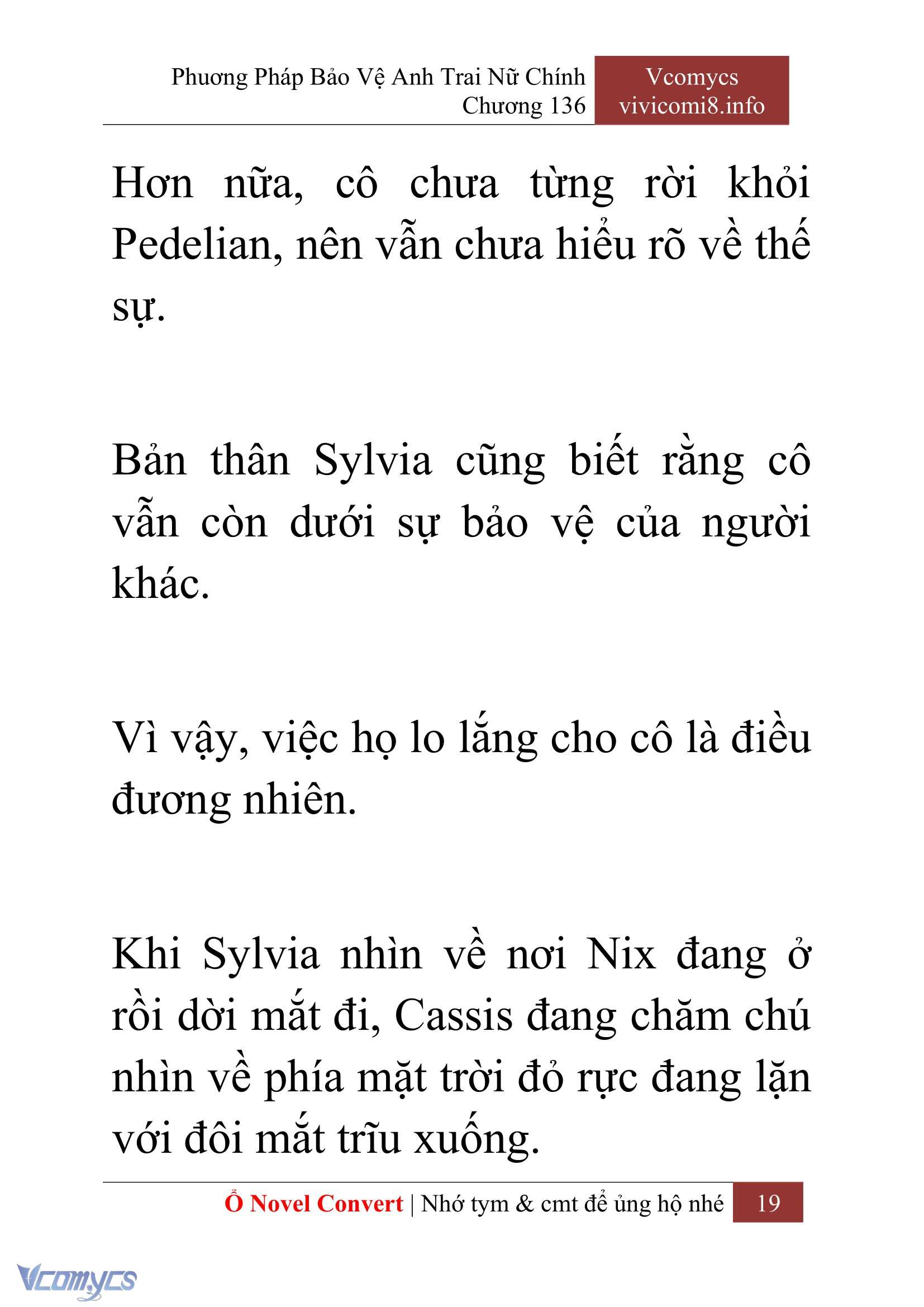 [Novel] Phương Pháp Bảo Vệ Anh Trai Nữ Chính Chap 136 - Next Chap 137