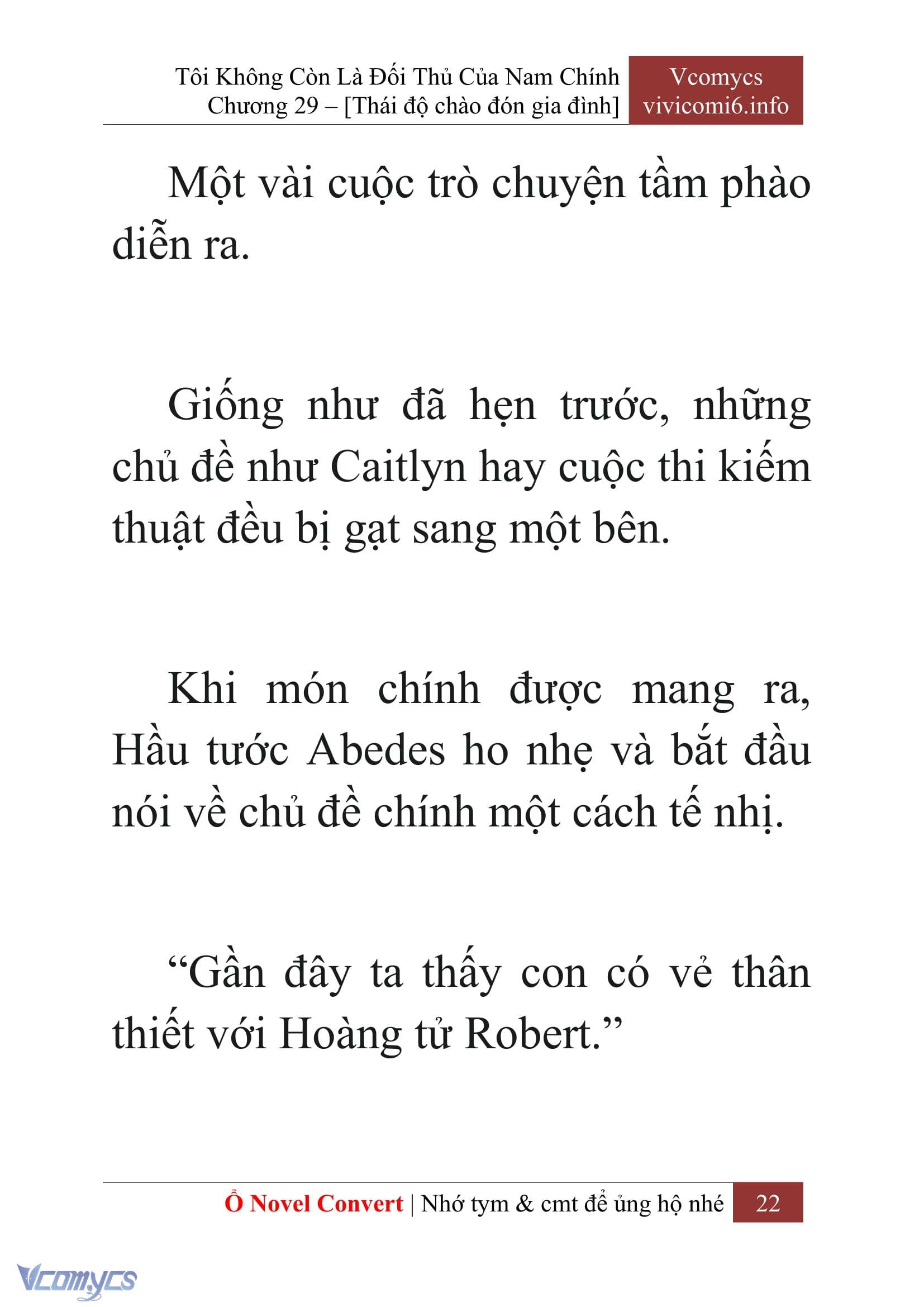 [Novel] Tôi Không Còn Là Đối Thủ Của Nam Chính Chap 29 - Trang 2