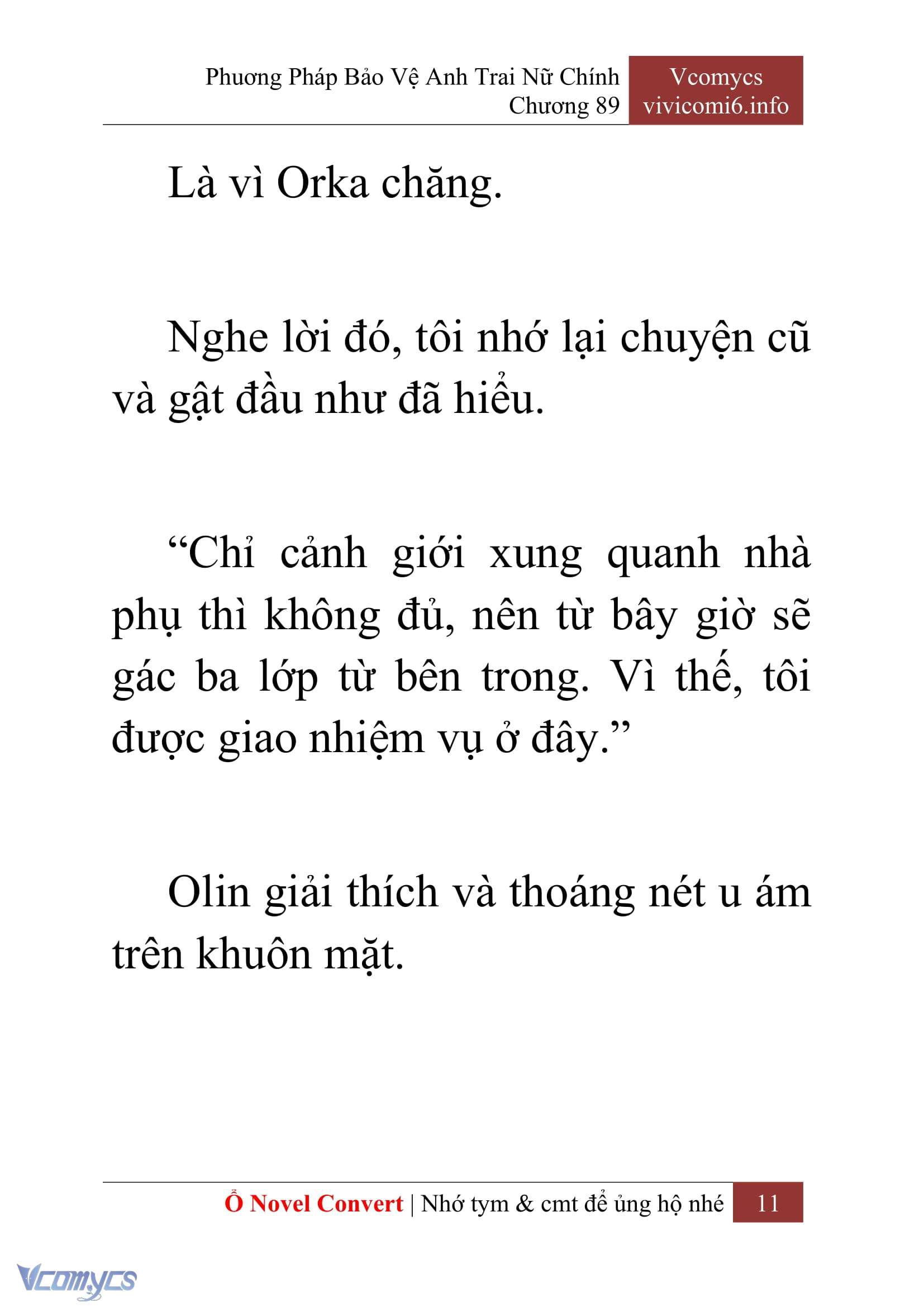 [Novel] Phương Pháp Bảo Vệ Anh Trai Nữ Chính Chap 89 - Next Chap 90