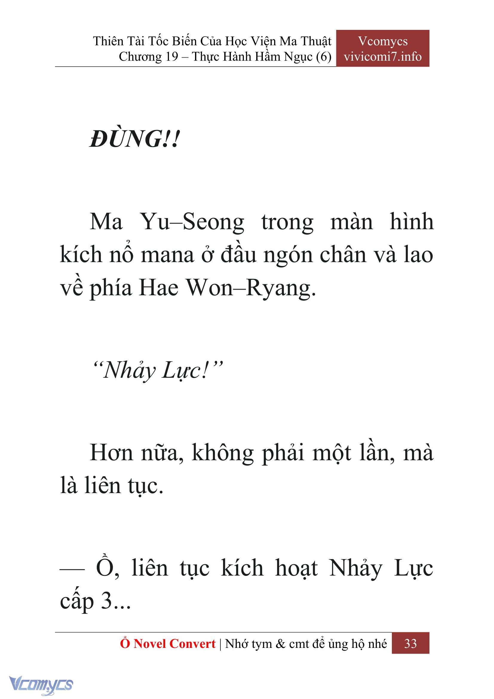 [Novel] Thiên Tài Tốc Biến Của Học Viện Ma Thuật Chap 19 - Next Chap 20