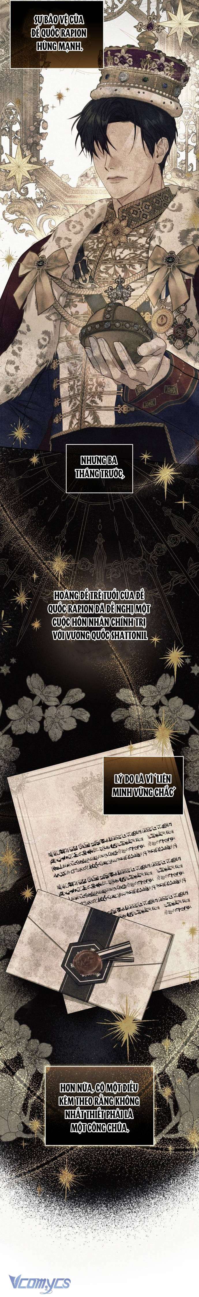 Tôi Đã Trải Qua Đêm Đầu Tiên Dù Chỉ Là Hoàng Hậu Thay Thế Chap 1 - Trang 2