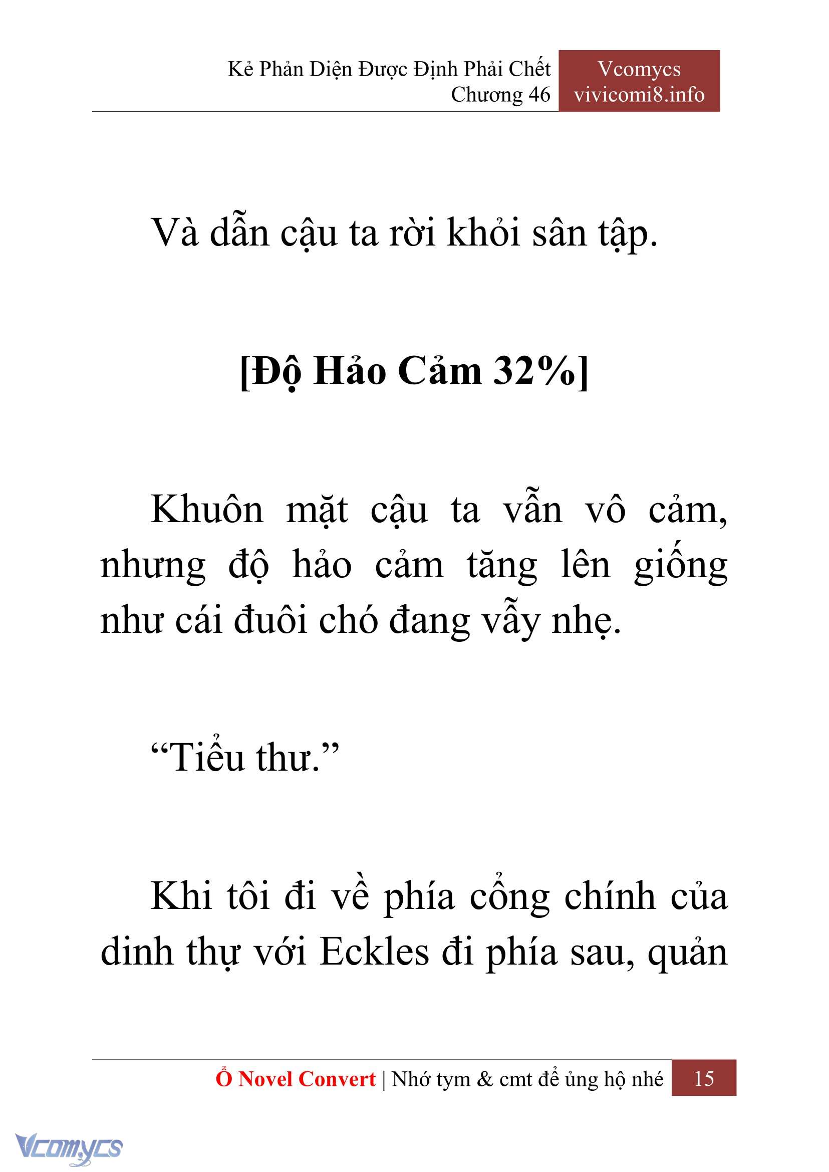 [Novel] Kẻ Phản Diện Được Định Phải Chết Chap 46 - Next Chap 47