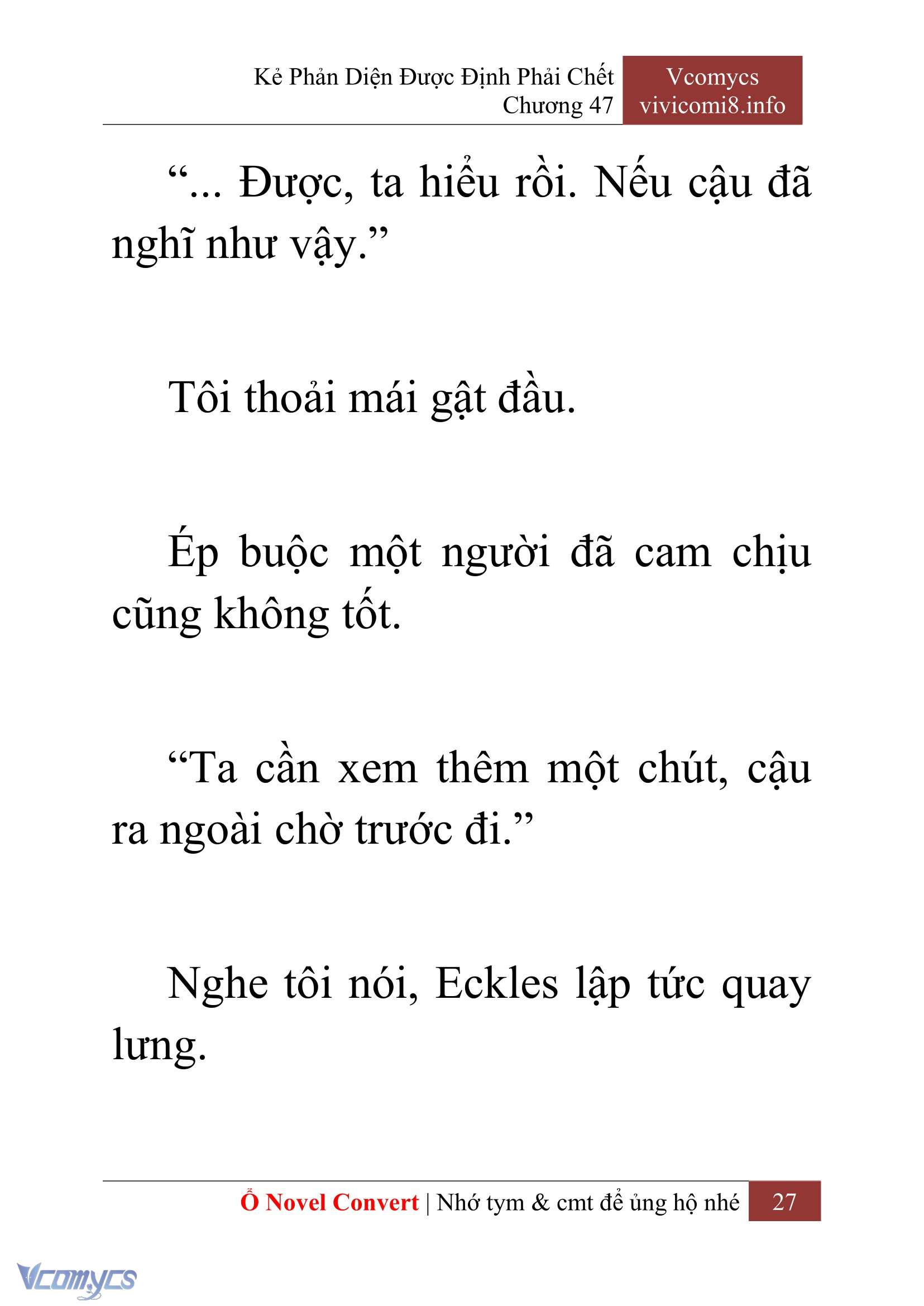 [Novel] Kẻ Phản Diện Được Định Phải Chết Chap 47 - Next Chap 48