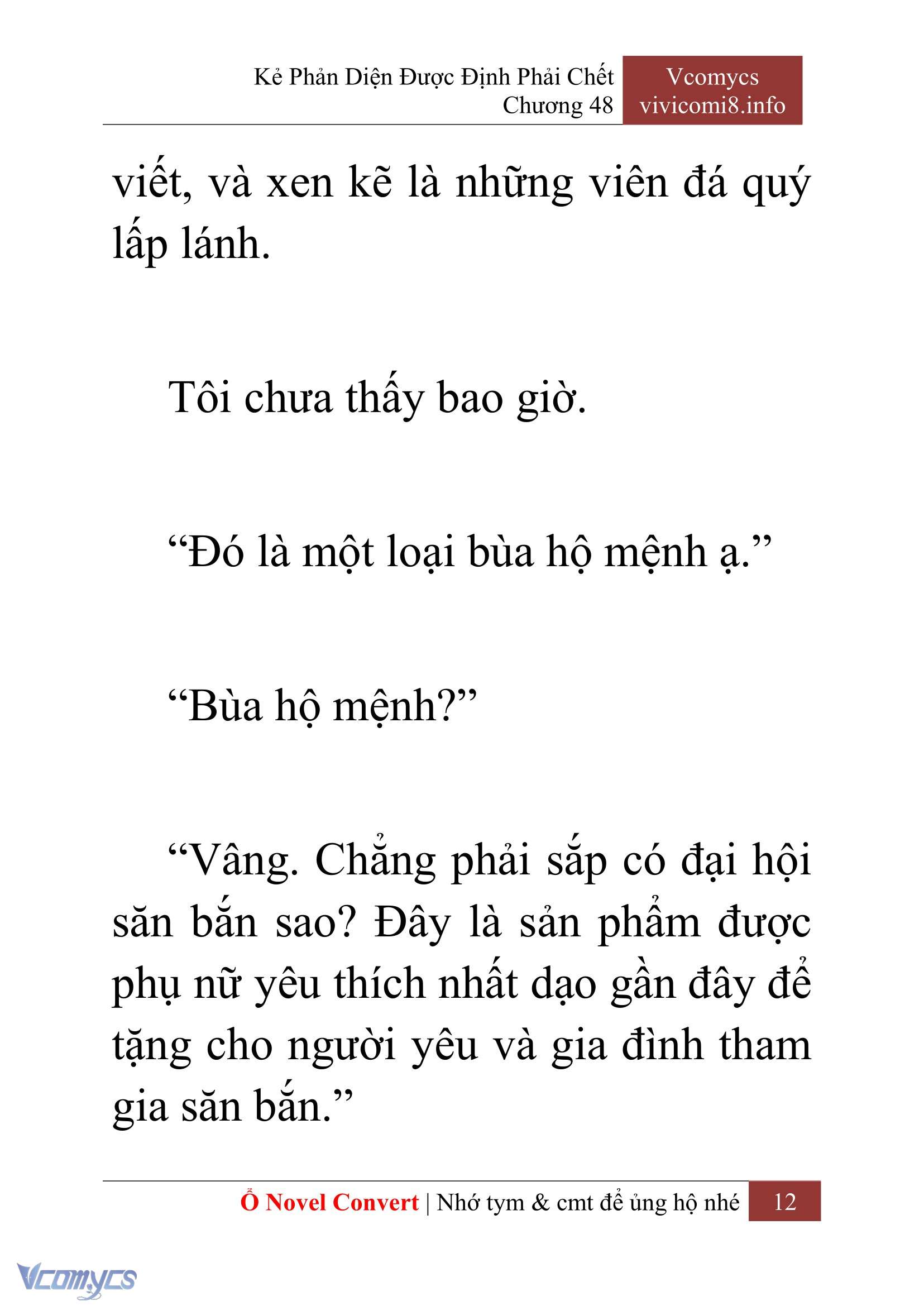 [Novel] Kẻ Phản Diện Được Định Phải Chết Chap 48 - Next 