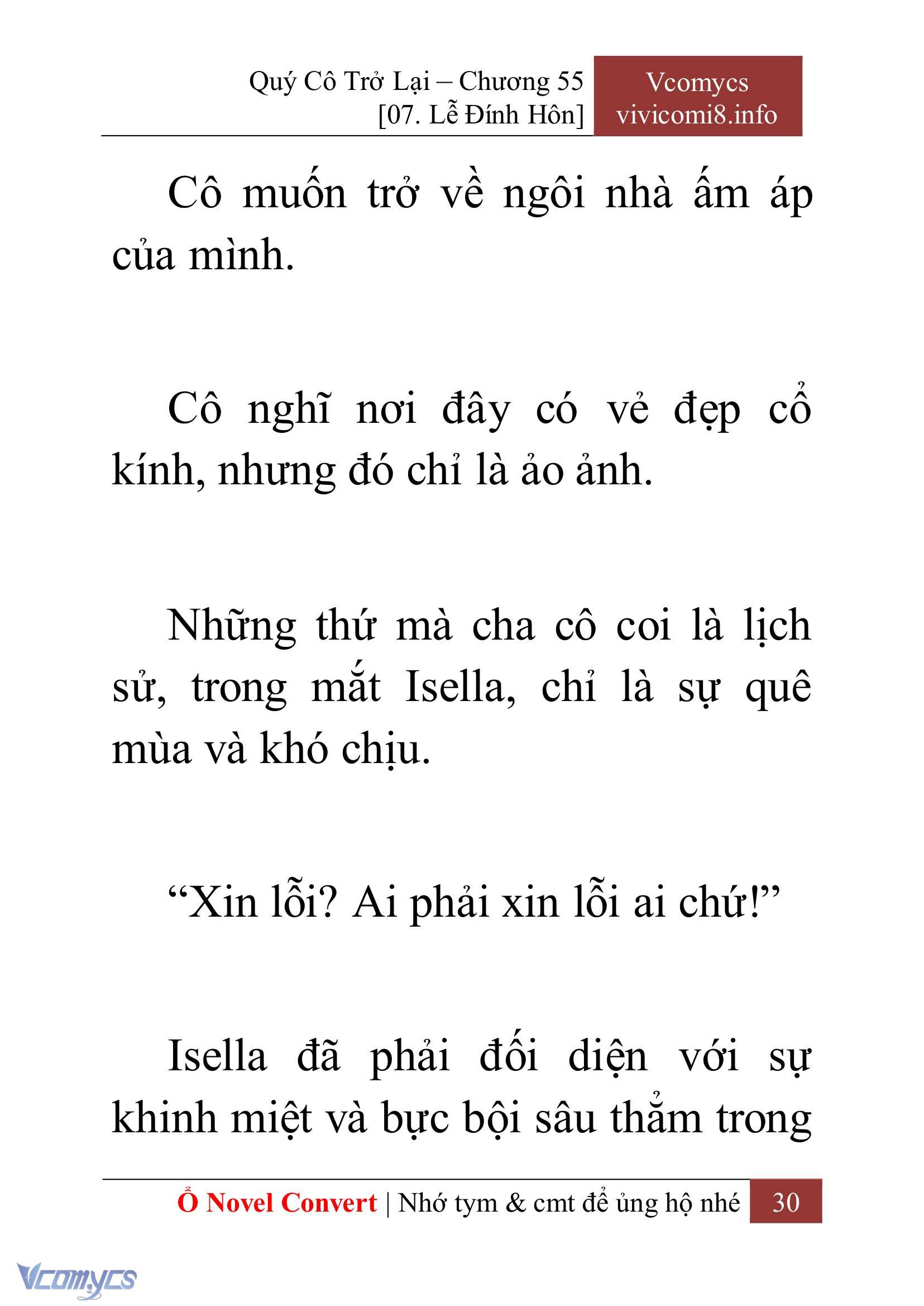 [Novel] Quý Cô Trở Lại Chap 55 - Next 