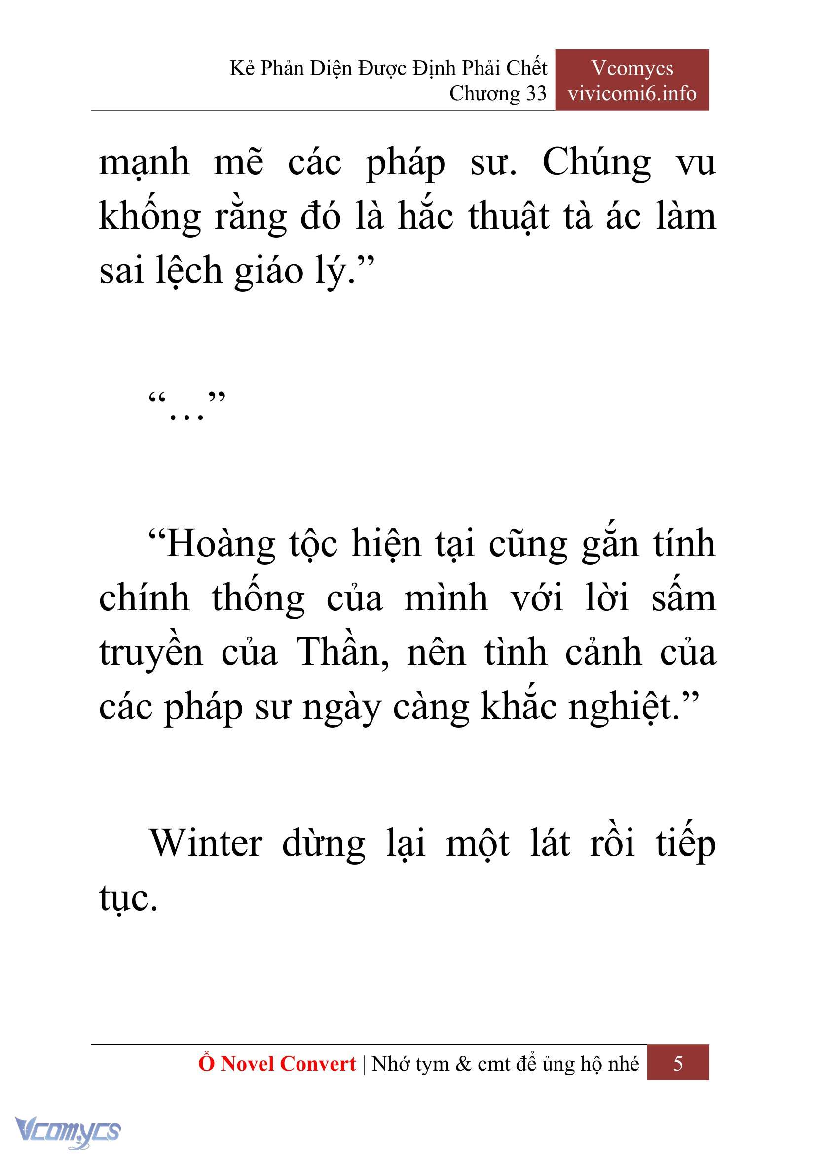[Novel] Kẻ Phản Diện Được Định Phải Chết Chap 33 - Trang 2