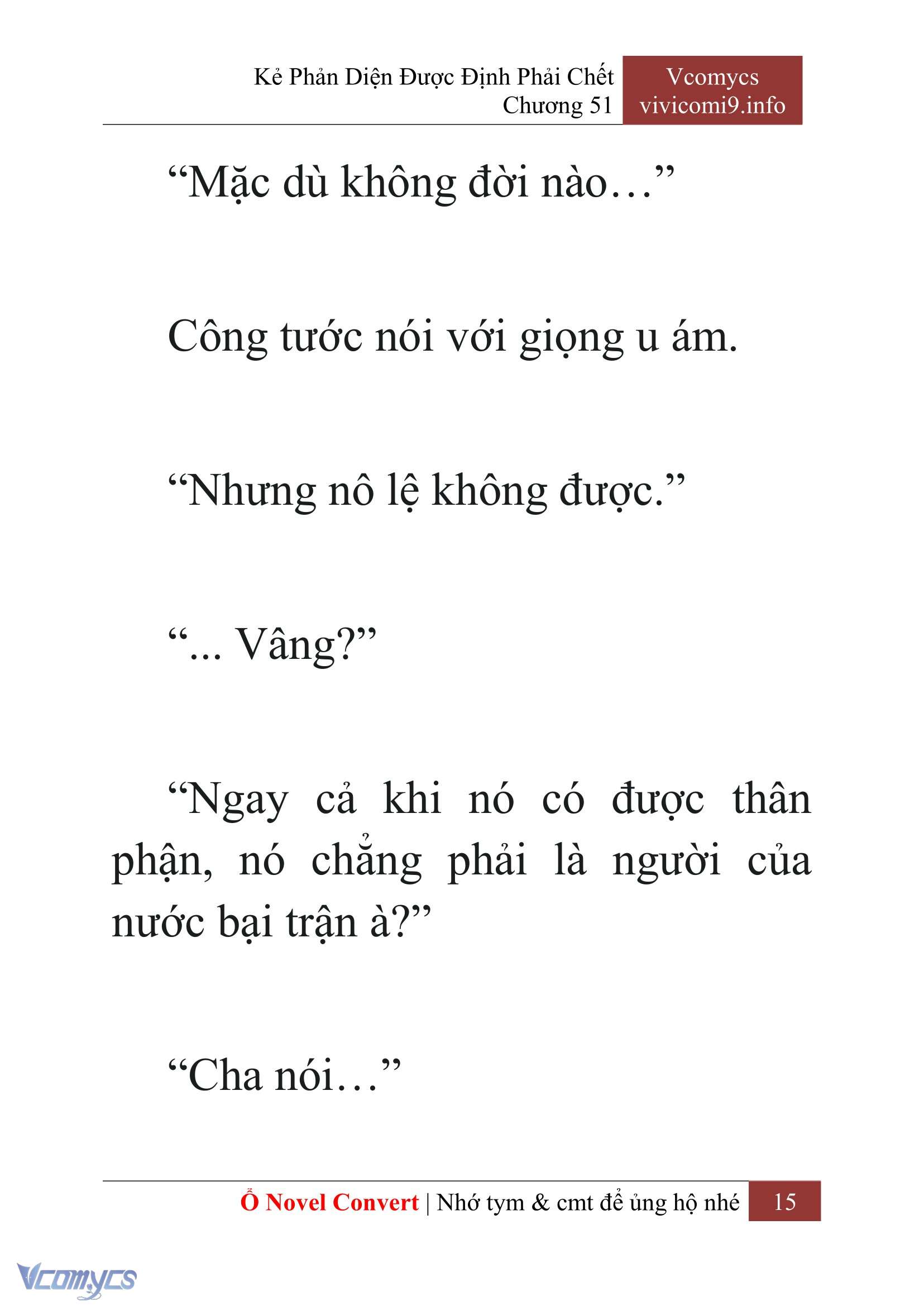 [Novel] Kẻ Phản Diện Được Định Phải Chết Chap 51 - Next Chap 52