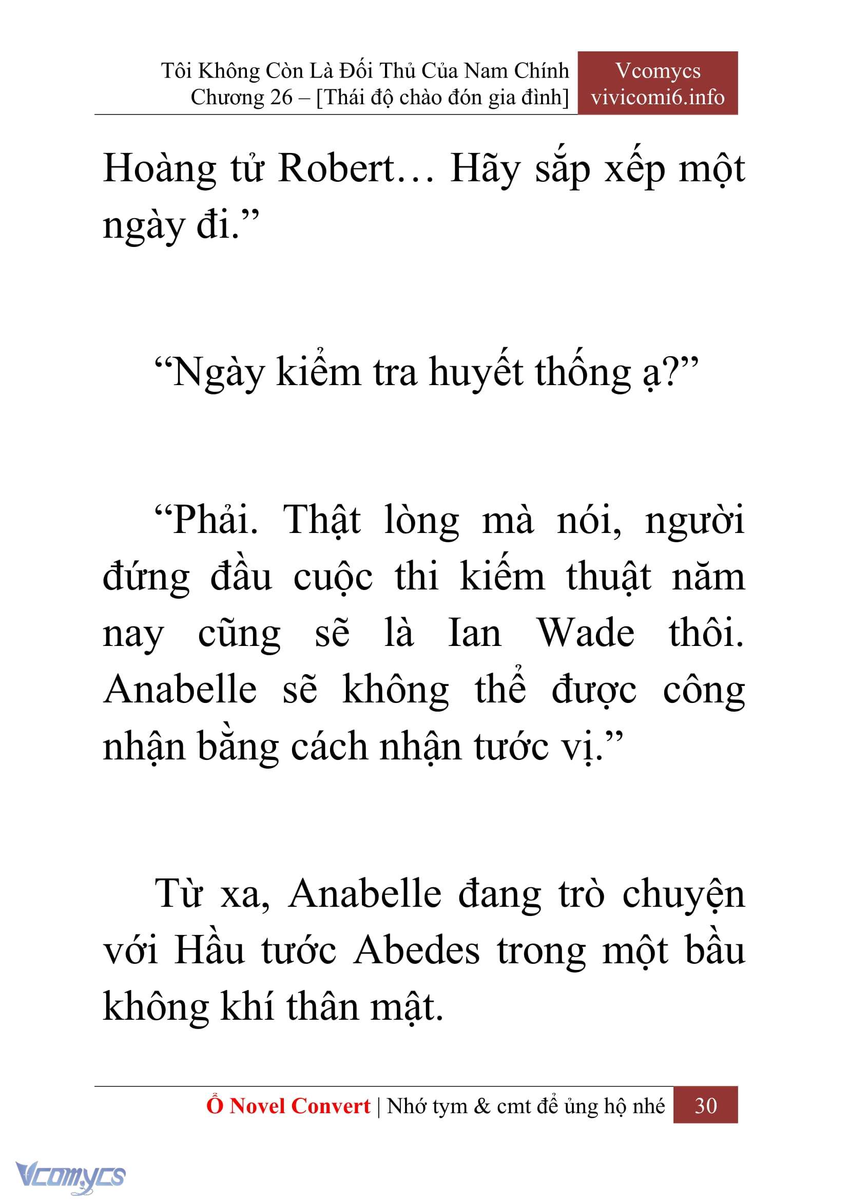 [Novel] Tôi Không Còn Là Đối Thủ Của Nam Chính Chap 26 - Trang 2