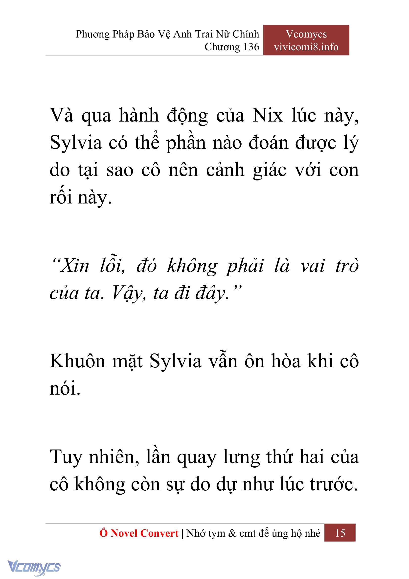 [Novel] Phương Pháp Bảo Vệ Anh Trai Nữ Chính Chap 136 - Next Chap 137