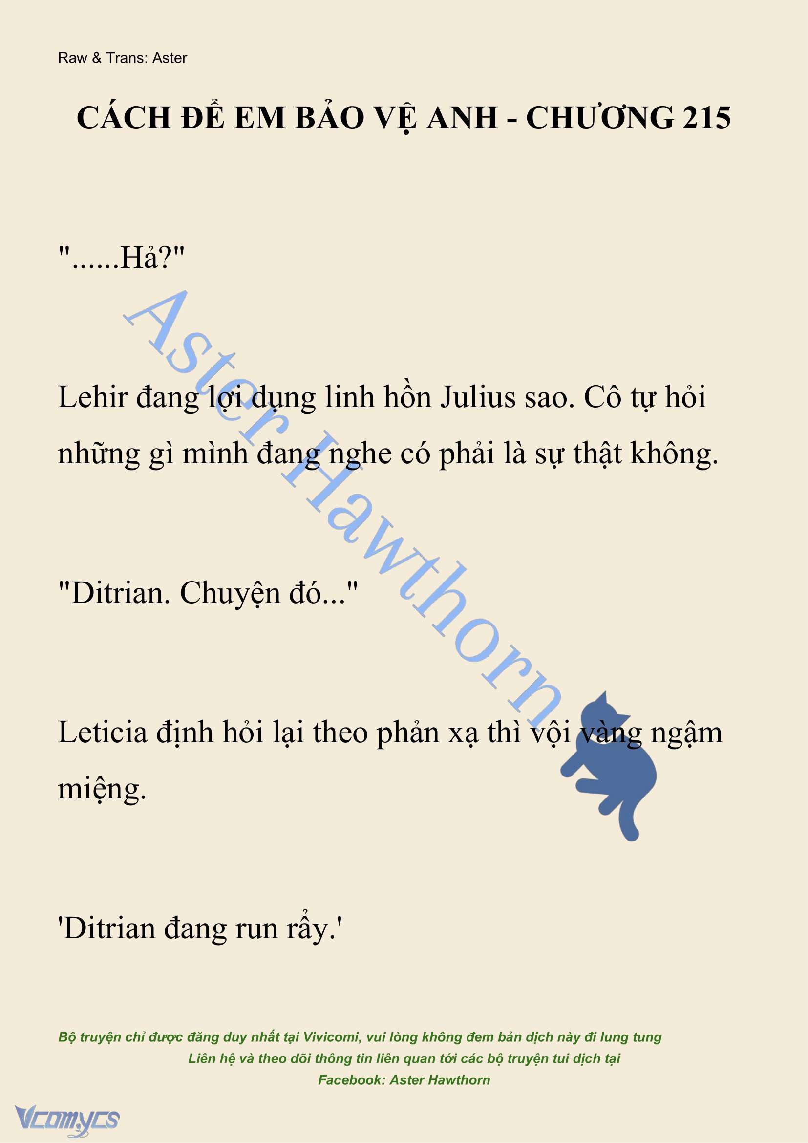 [NOVEL] Cách Để Em Bảo Vệ Anh Chap 215 - Trang 2