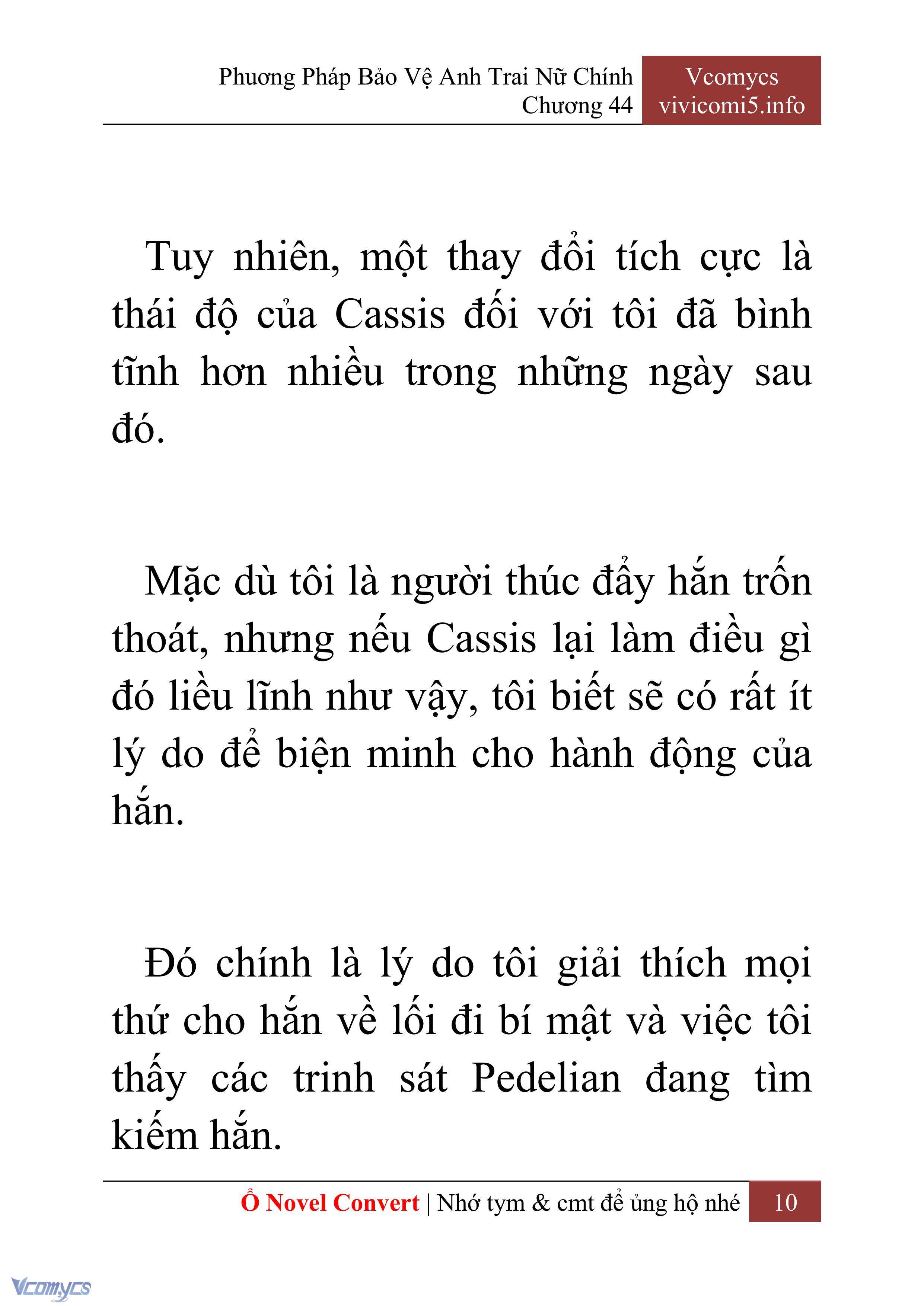 [Novel] Phương Pháp Bảo Vệ Anh Trai Nữ Chính Chap 44 - Trang 2