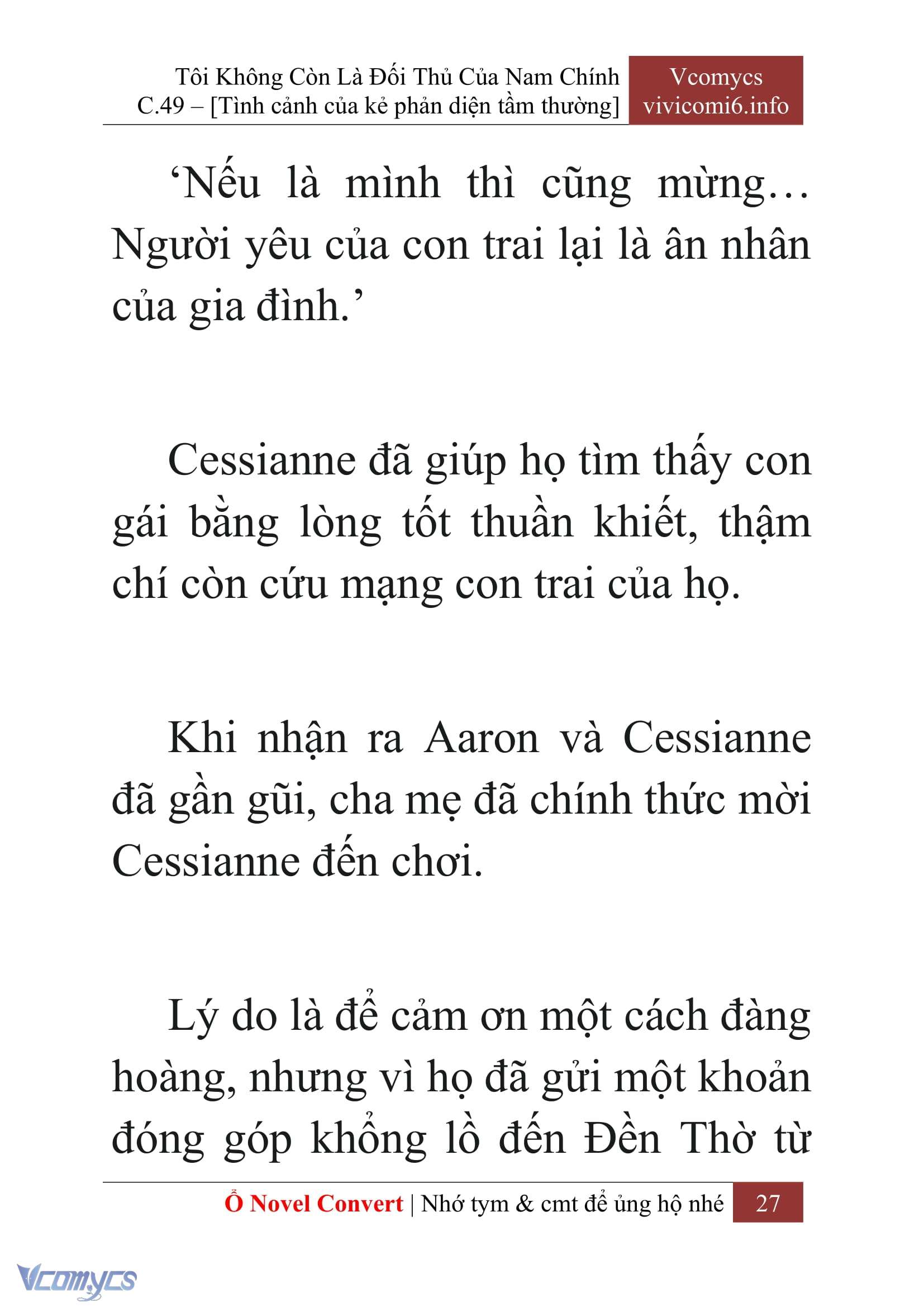 [Novel] Tôi Không Còn Là Đối Thủ Của Nam Chính Chap 49 - Next Chap 50