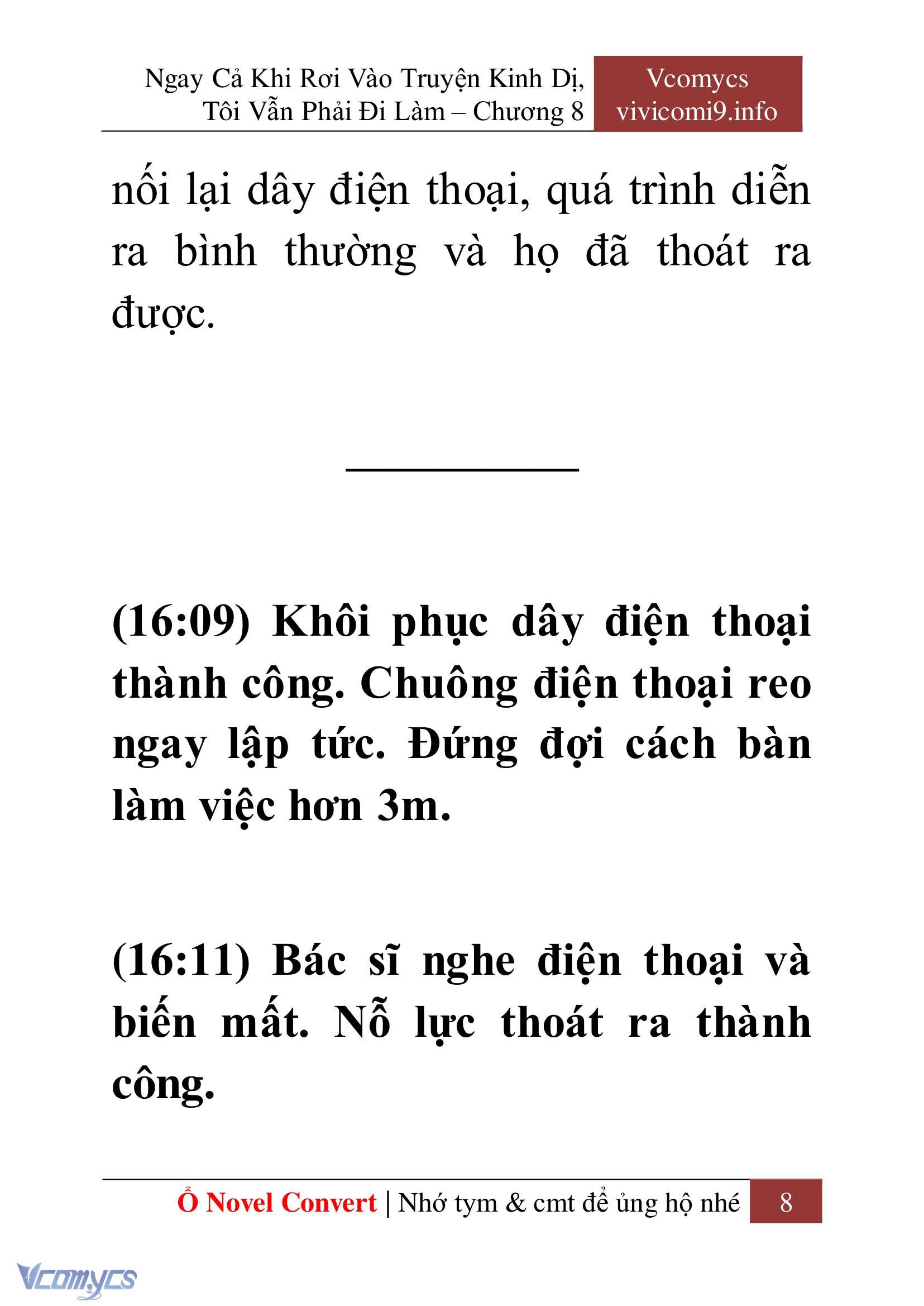 [Novel] Ngay Cả Khi Rơi Vào Truyện Kinh Dị, Tôi Vẫn Phải Đi Làm Chap 8 - Trang 2