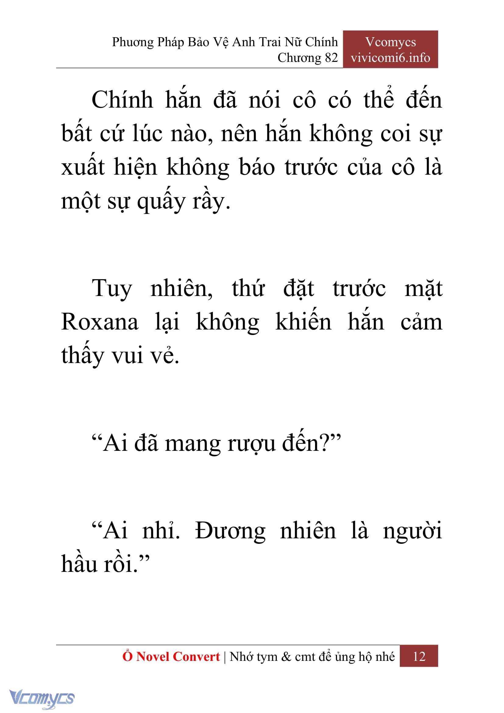 [Novel] Phương Pháp Bảo Vệ Anh Trai Nữ Chính Chap 82 - Trang 2