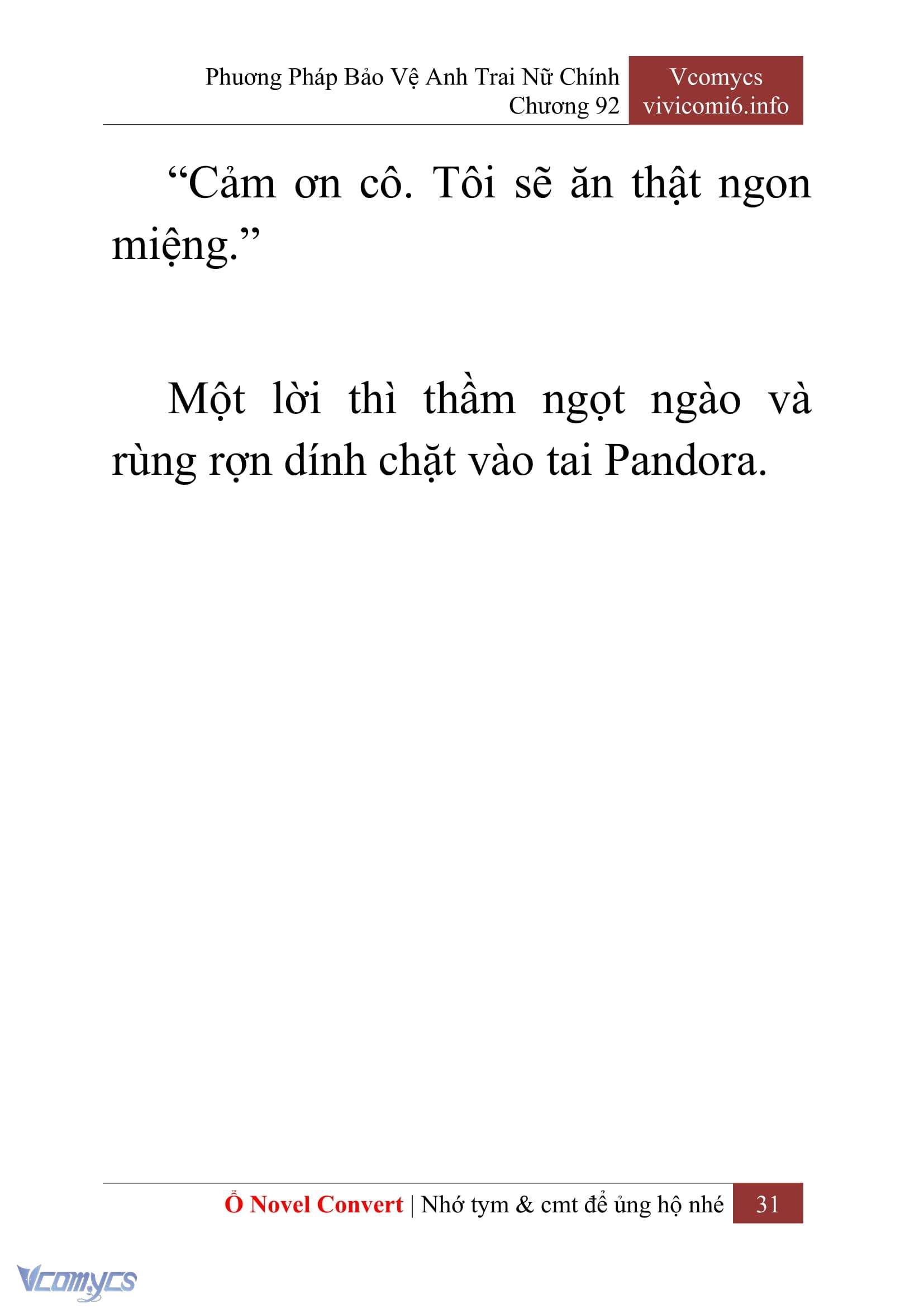 [Novel] Phương Pháp Bảo Vệ Anh Trai Nữ Chính Chap 92 - Next Chap 93