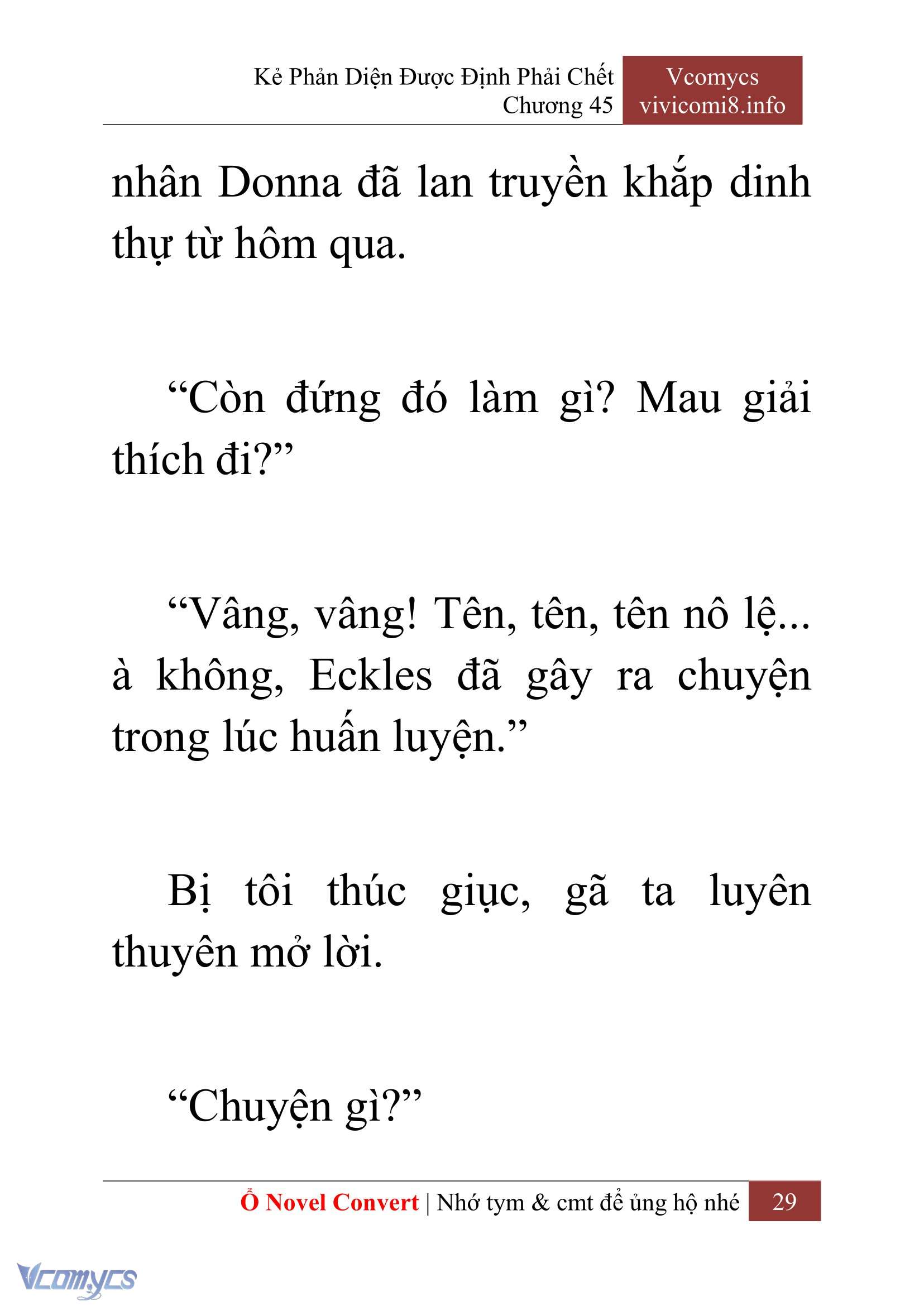 [Novel] Kẻ Phản Diện Được Định Phải Chết Chap 45 - Next Chap 46