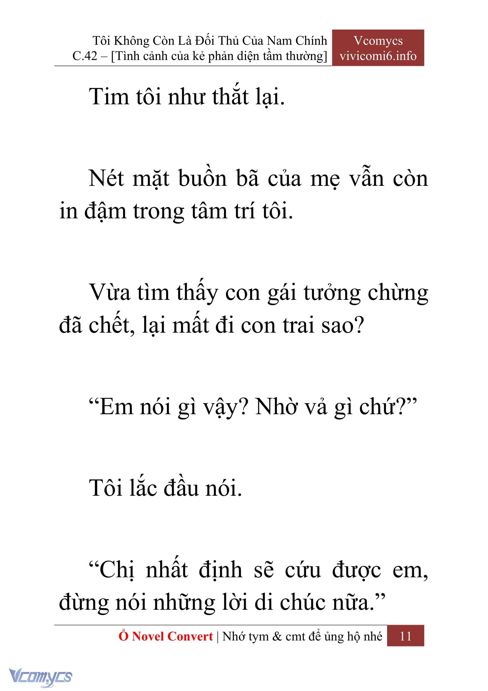 [Novel] Tôi Không Còn Là Đối Thủ Của Nam Chính Chap 42 - Next Chap 43