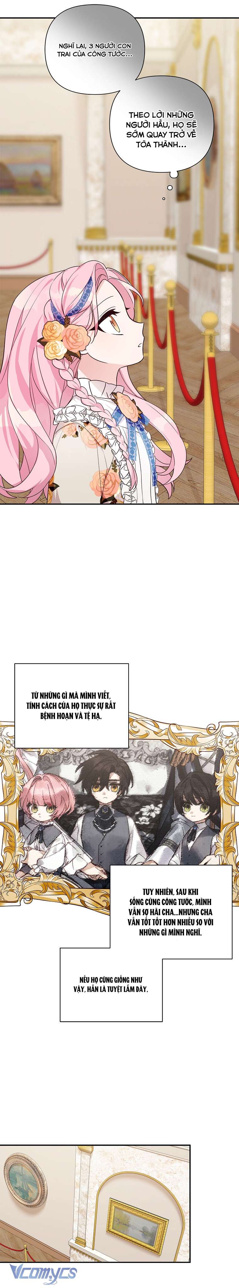 Tôi đã trở thành con gái út của công tước phản diện Chapter 8 - Trang 3