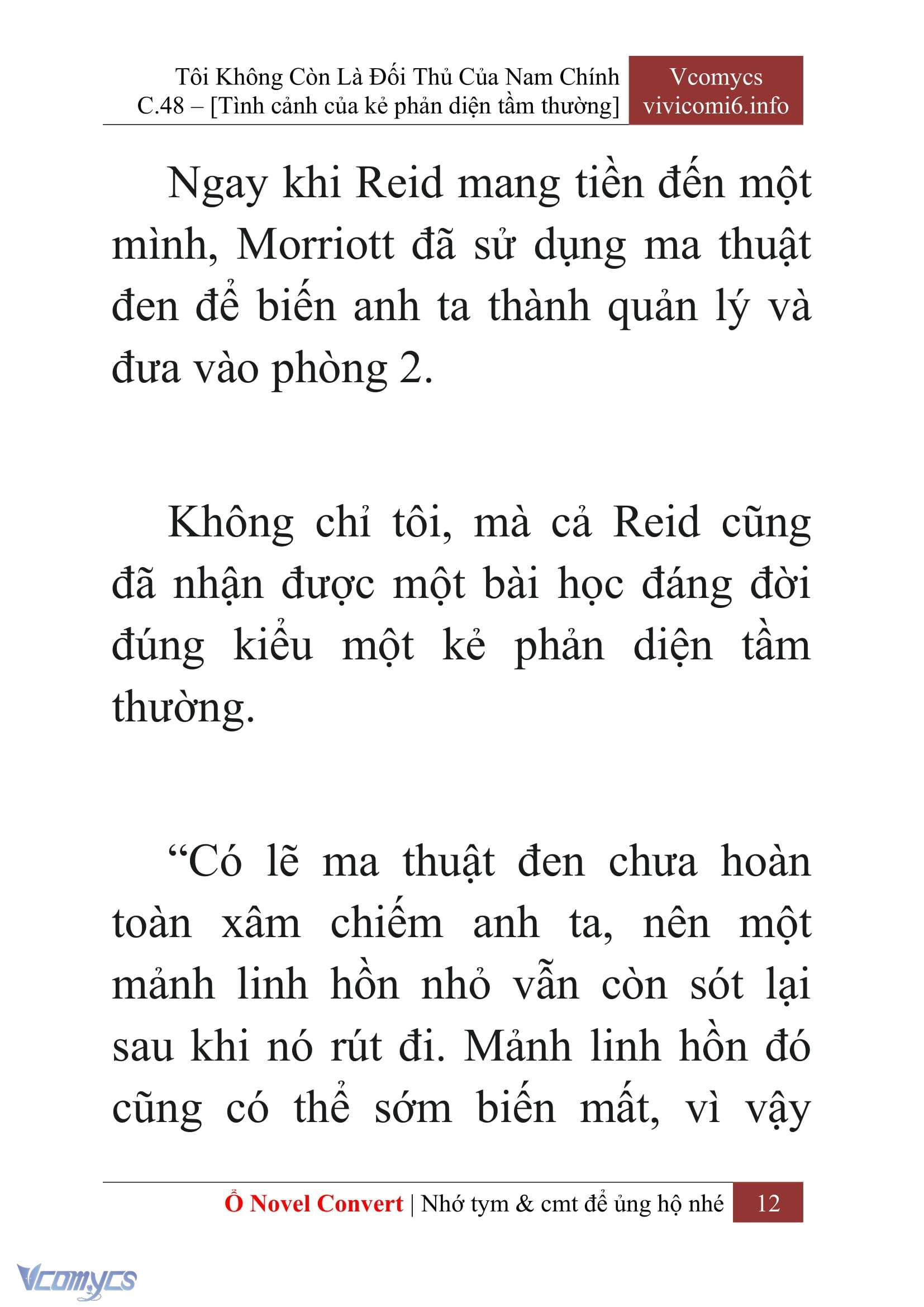 [Novel] Tôi Không Còn Là Đối Thủ Của Nam Chính Chap 48 - Next Chap 49