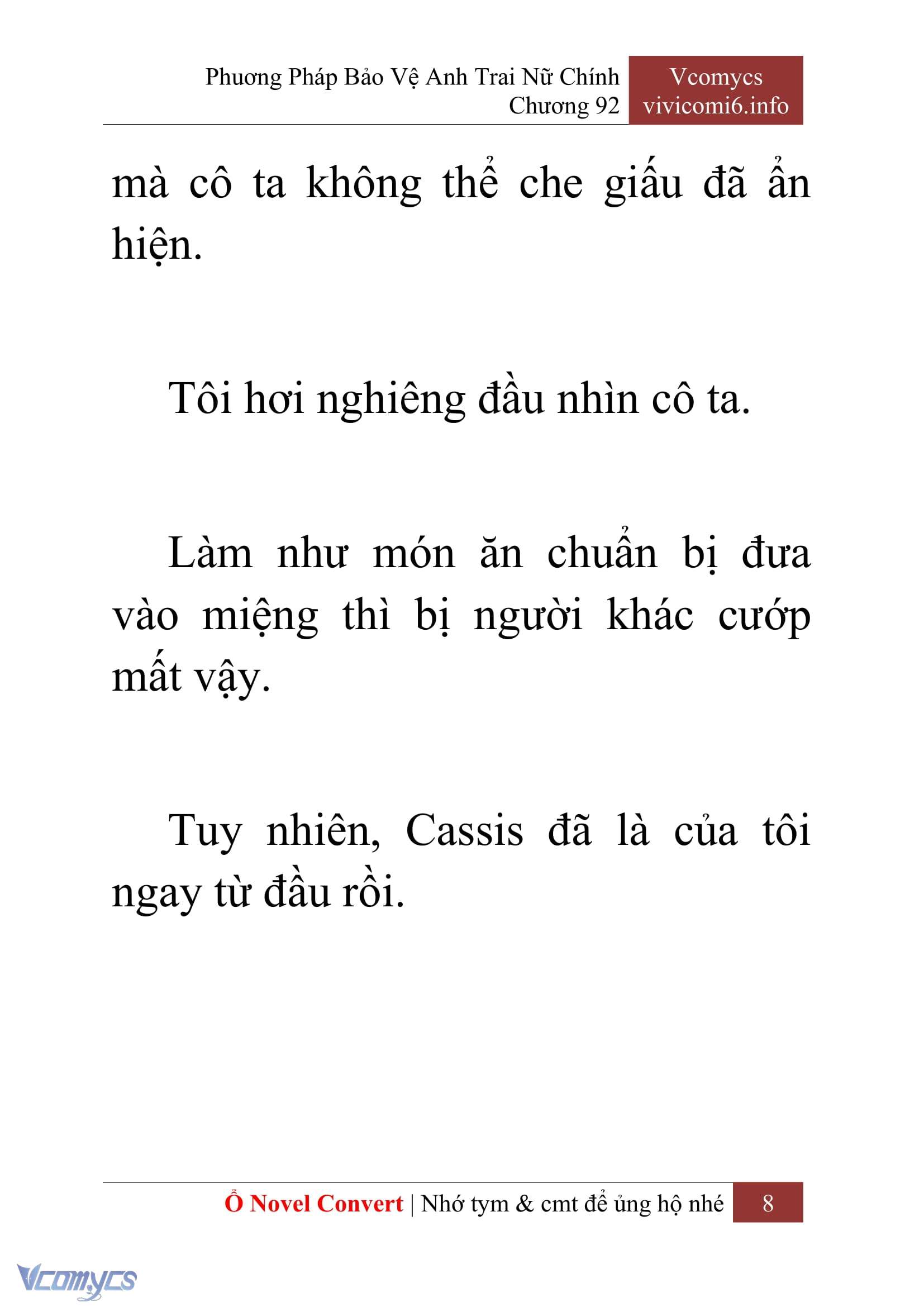 [Novel] Phương Pháp Bảo Vệ Anh Trai Nữ Chính Chap 92 - Next Chap 93