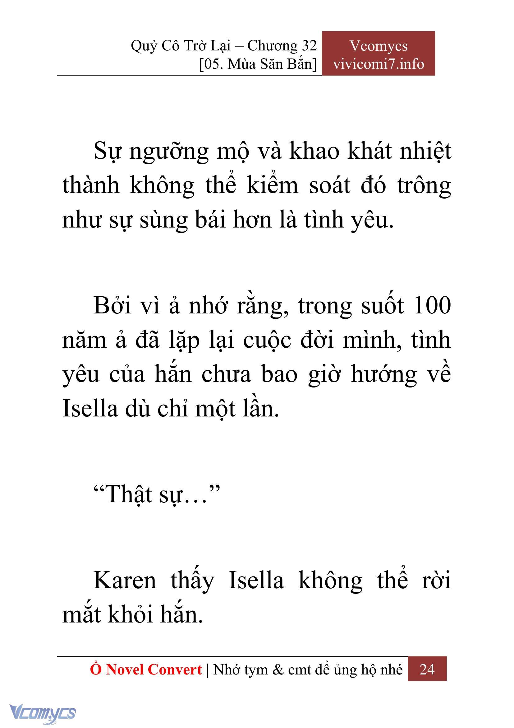 [Novel] Quý Cô Trở Lại Chap 32 - Trang 2