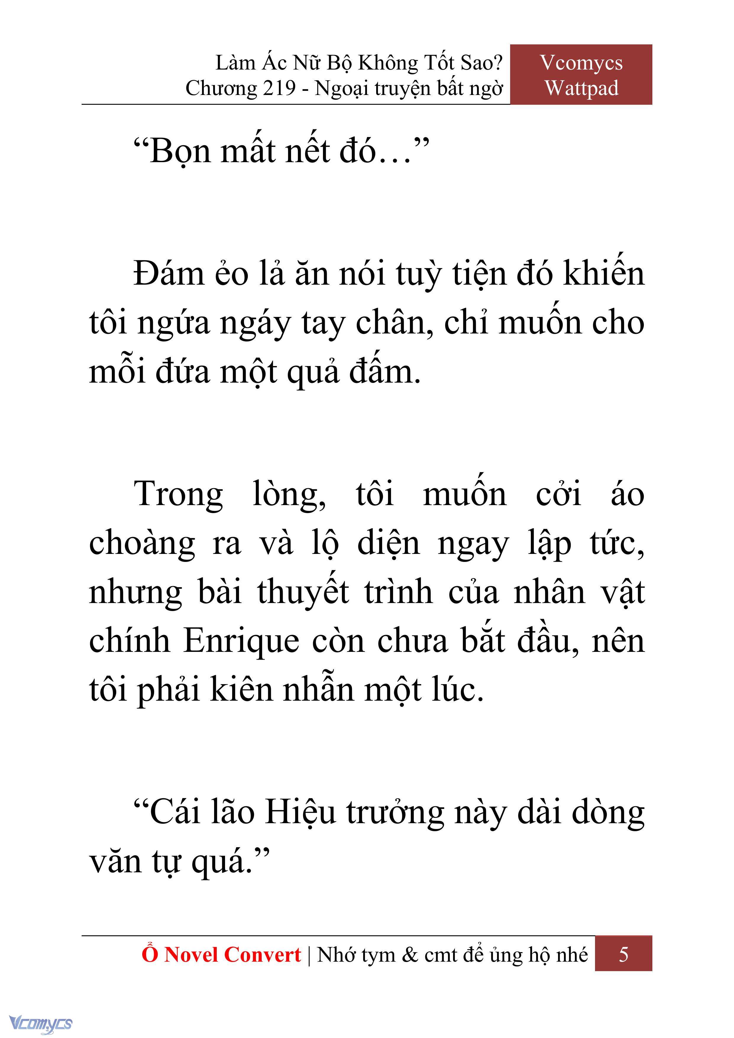 [Novel] Làm Ác Nữ Bộ Không Tốt Sao? Chap 219 - Next Chap 220