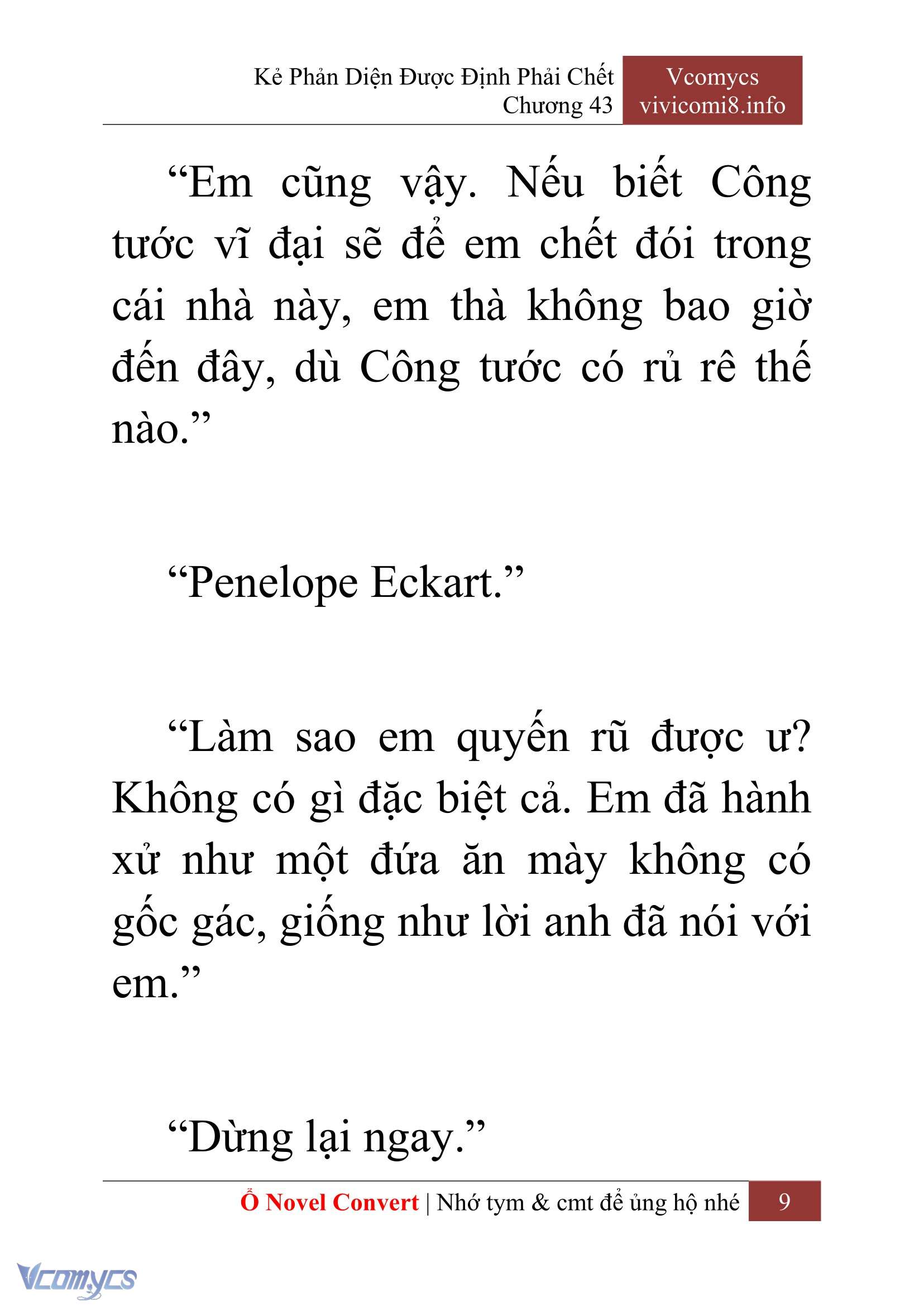 [Novel] Kẻ Phản Diện Được Định Phải Chết Chap 43 - Trang 2