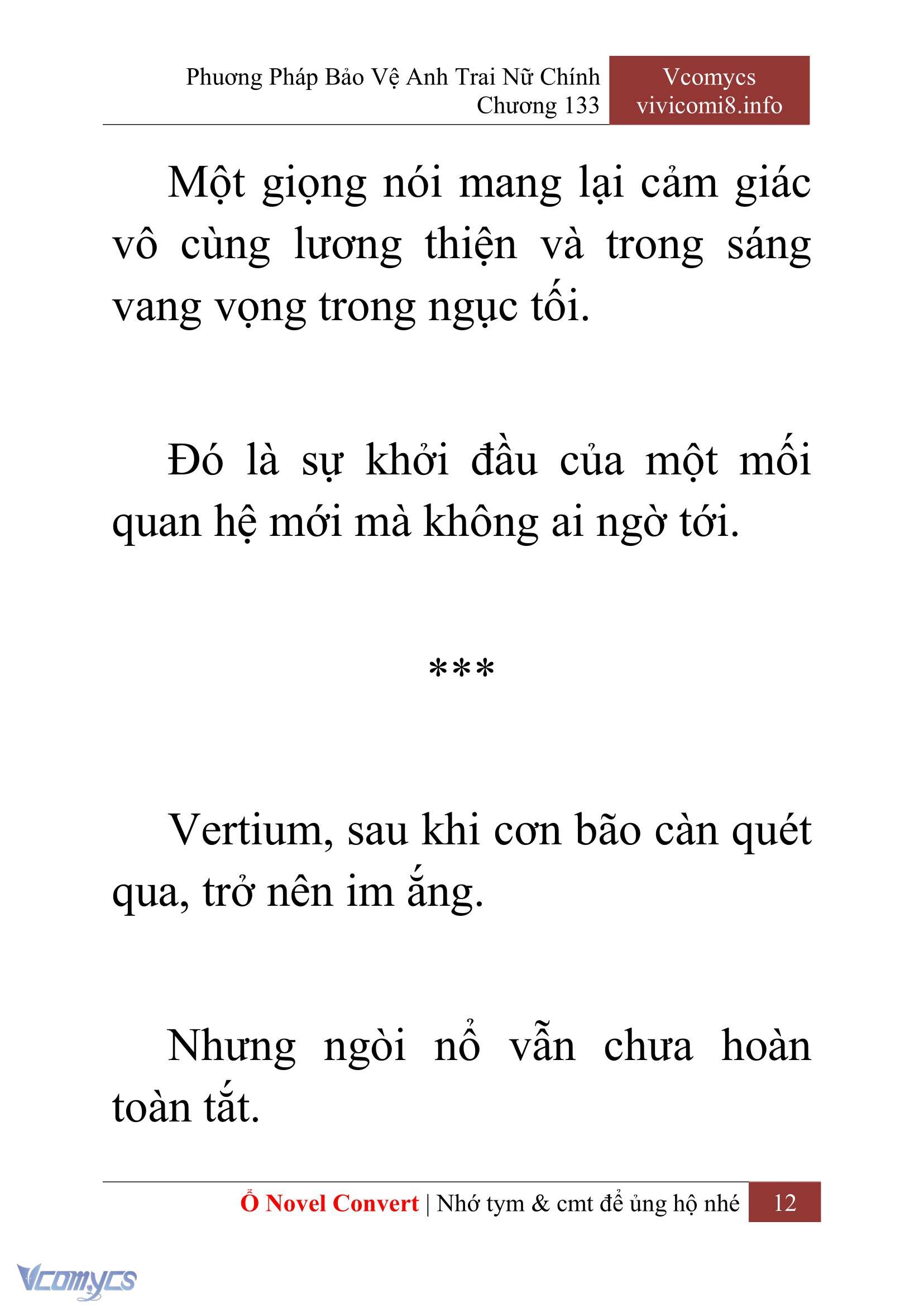 [Novel] Phương Pháp Bảo Vệ Anh Trai Nữ Chính Chap 133 - Trang 2