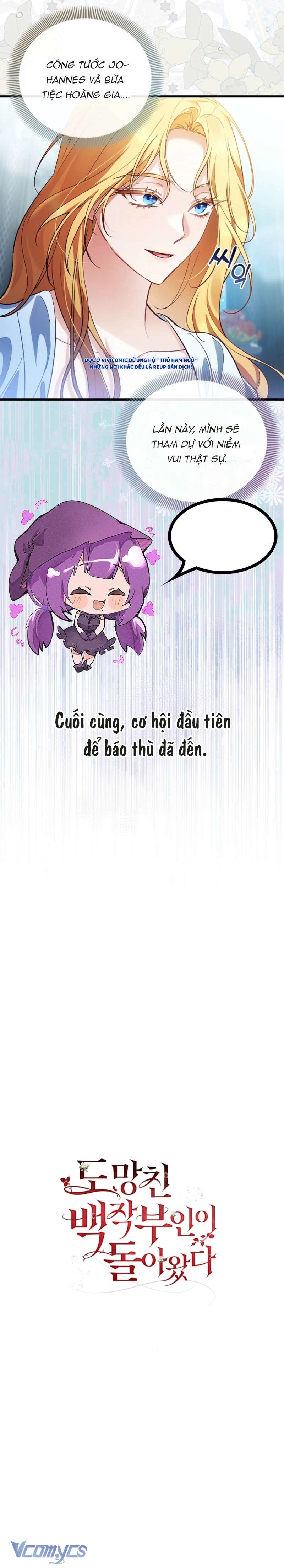 Nữ Bá Tước Bỏ Trốn Đã Quay Trở Lại Chap 4 - Next Chap 5