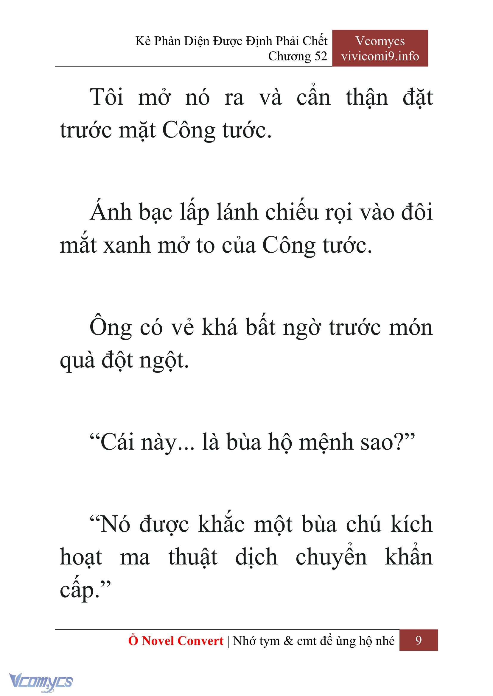 [Novel] Kẻ Phản Diện Được Định Phải Chết Chap 52 - Next 