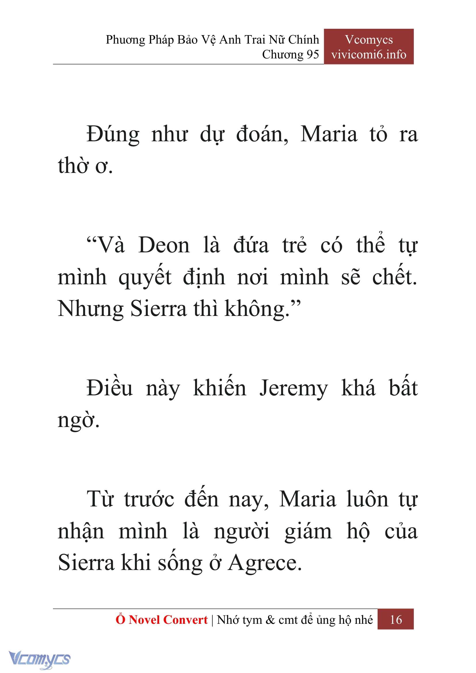 [Novel] Phương Pháp Bảo Vệ Anh Trai Nữ Chính Chap 95 - Next Chap 96