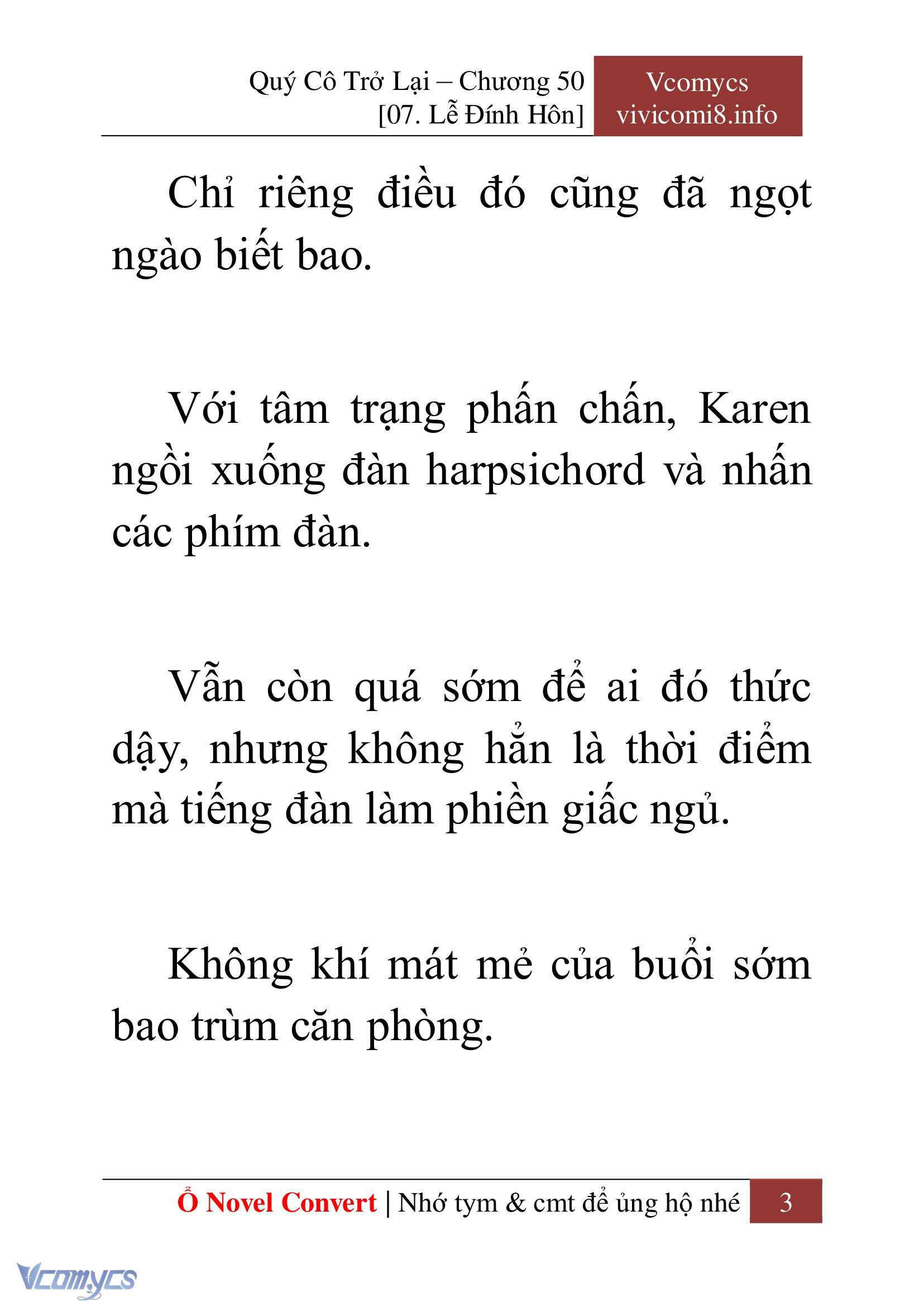 [Novel] Quý Cô Trở Lại Chap 50 - Next Chap 51